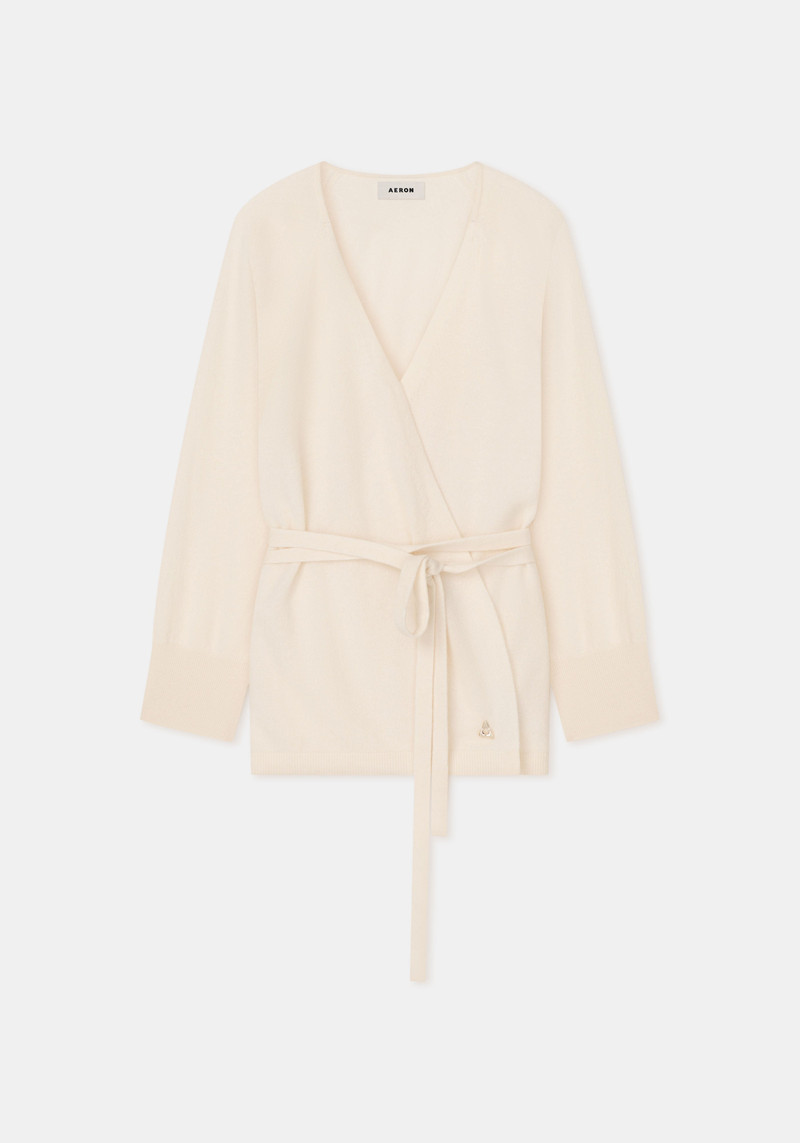 CLOUD Cashmere blend wrap cardigan 5