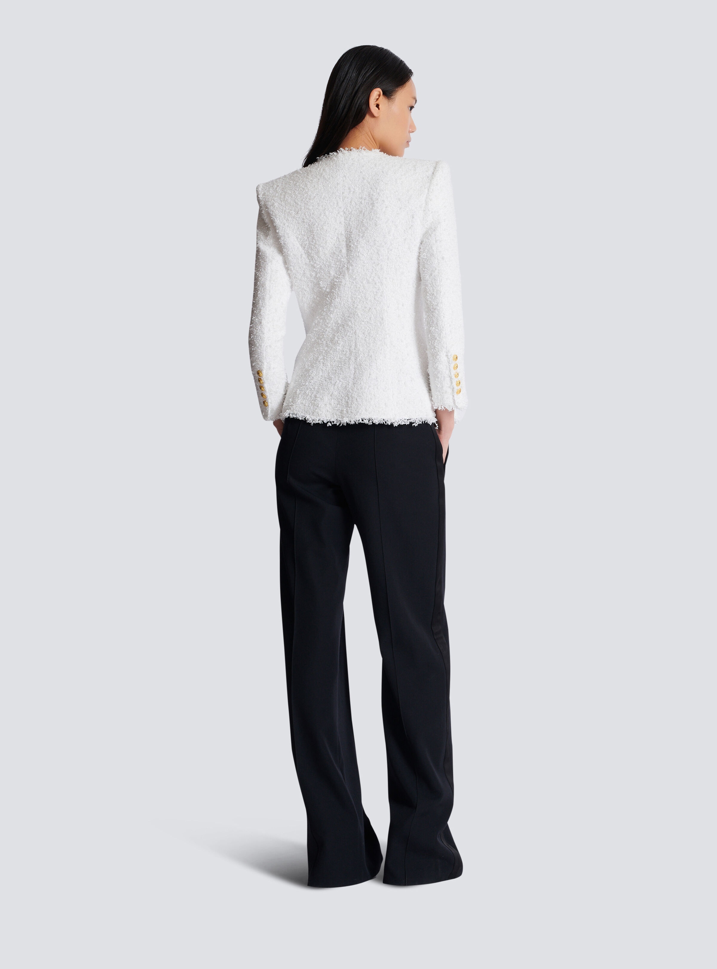 Fitted tweed jacket - 4