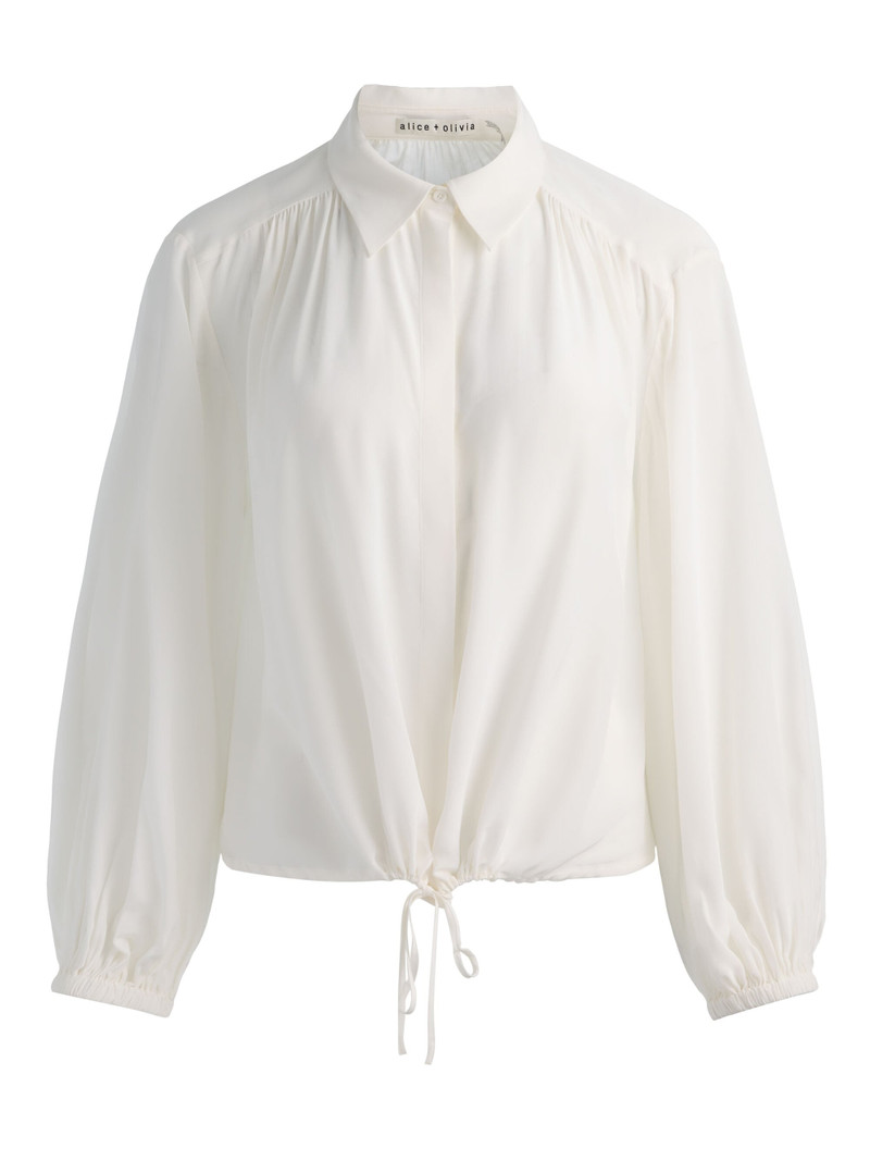MARGAUX TIE FRONT BLOUSE 1