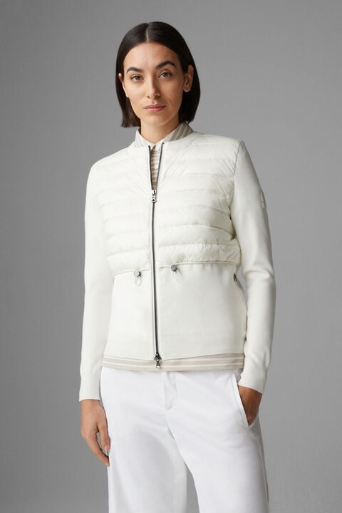 Anja Hybrid knit jacket in Off-white - 2