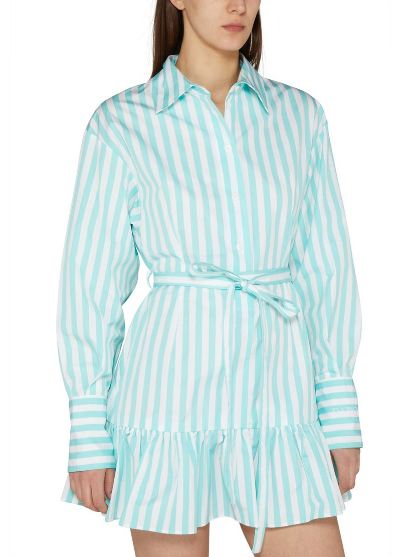 Ruffled mini shirt dress 4