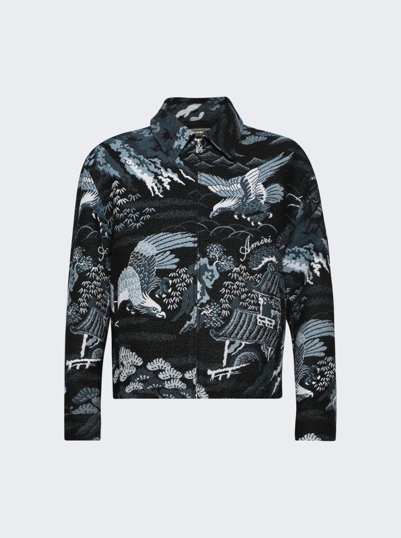 Bird Tapestry Blouson Black 1