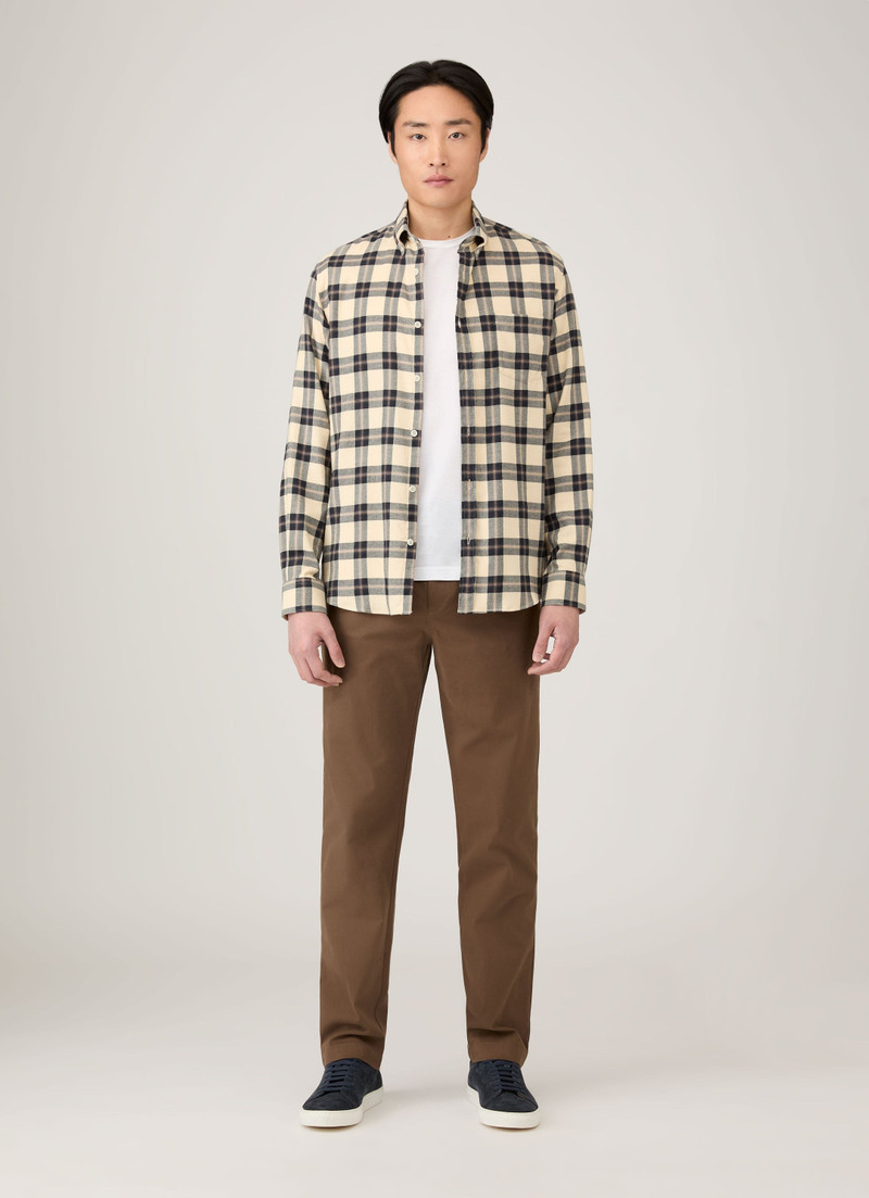 Sunspel Button Down Flannel Shirt outlook