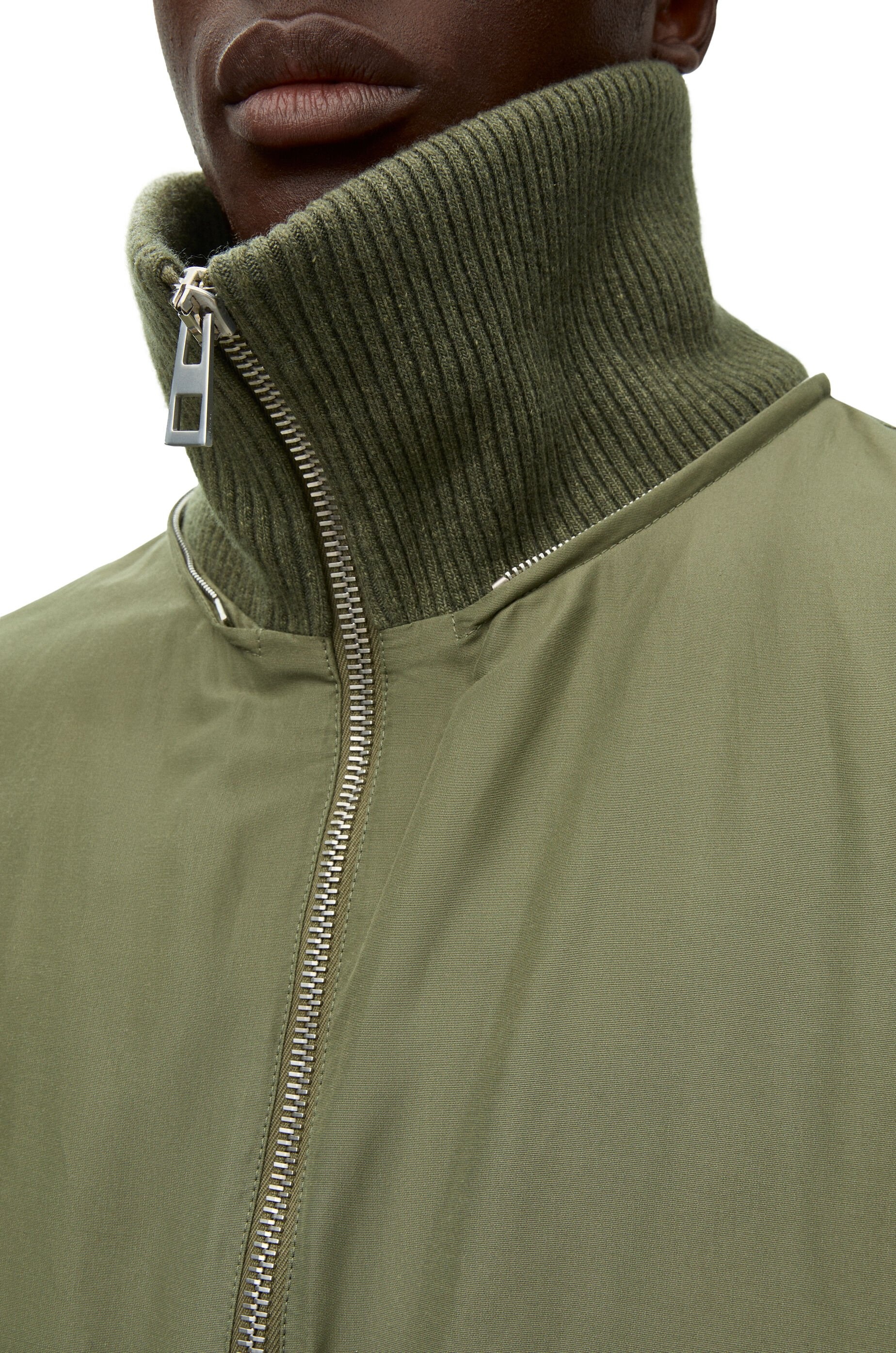 Puffer coat in technical cotton - 5