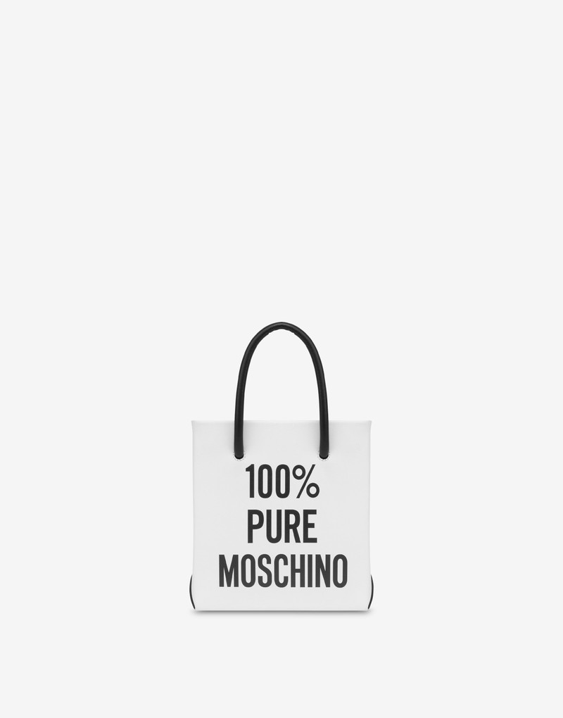 100% PURE MOSCHINO CALFSKIN MINI BAG 1