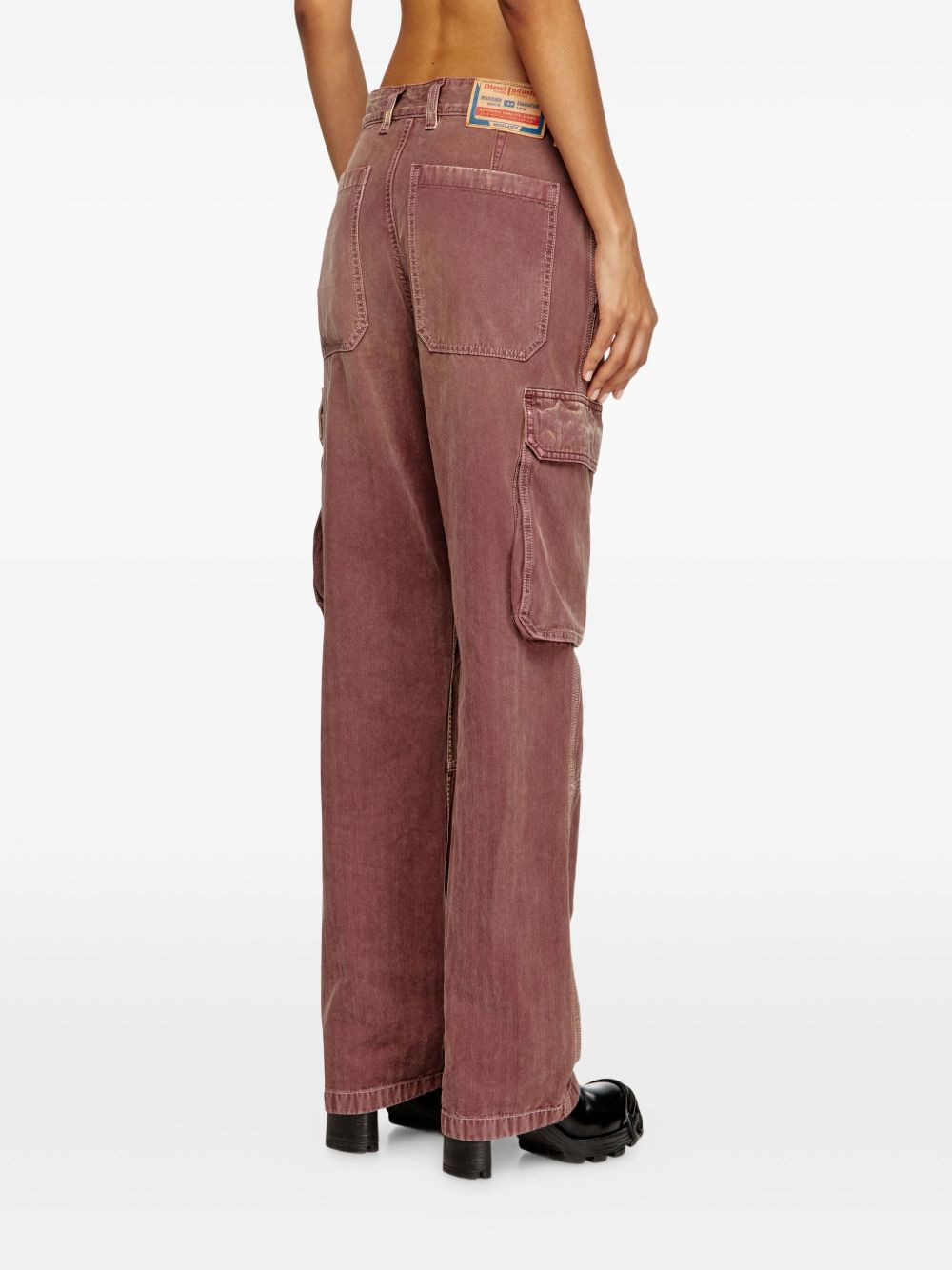 D-Pot cargo-pockets straight-leg jeans - 4