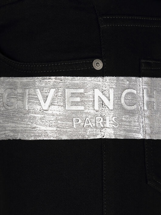 GIVENCHY SKINNY JEANS WITH LATEX BAND - 5