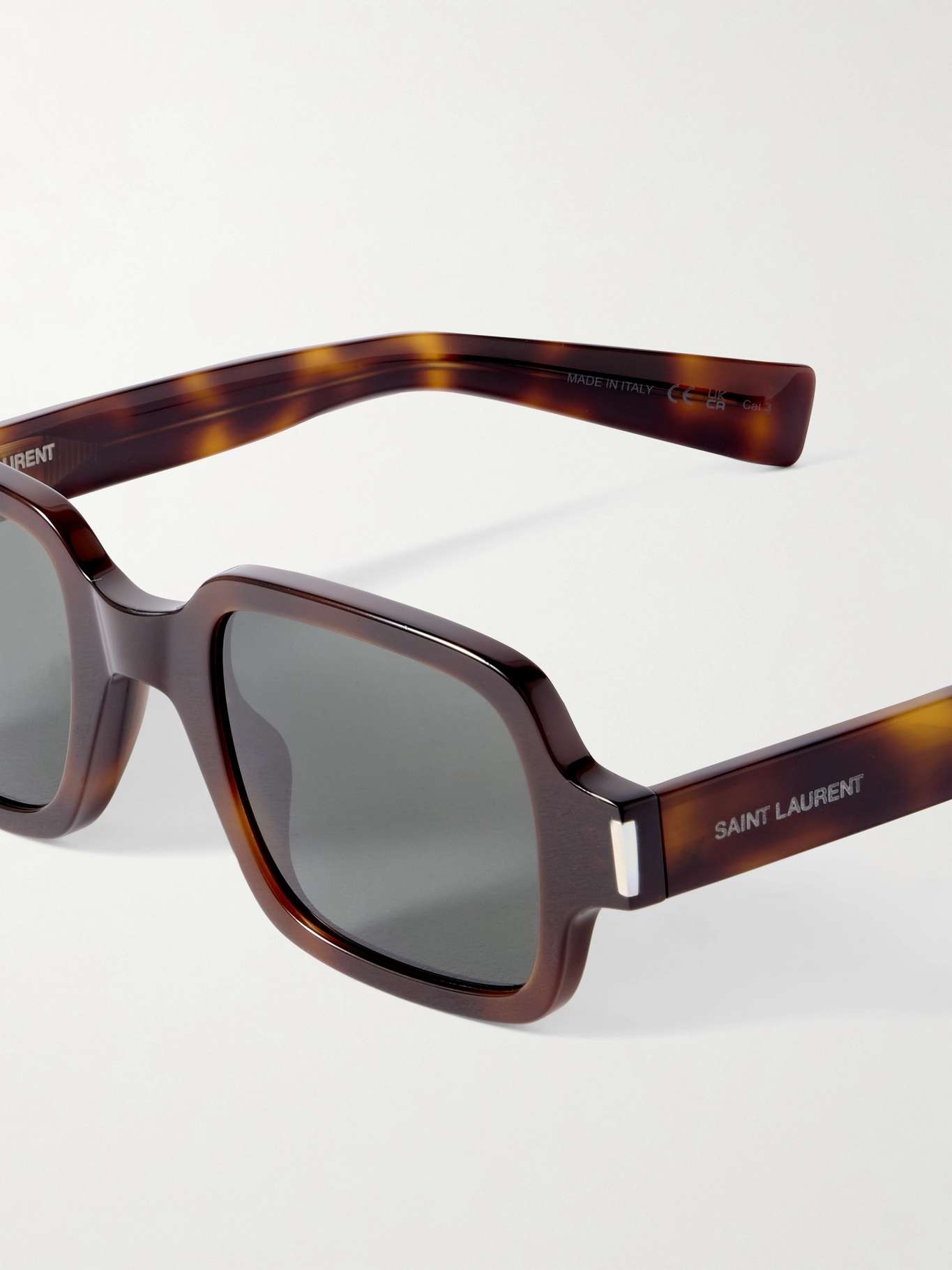 Square-frame tortoiseshell acetate sunglasses Brown - 4