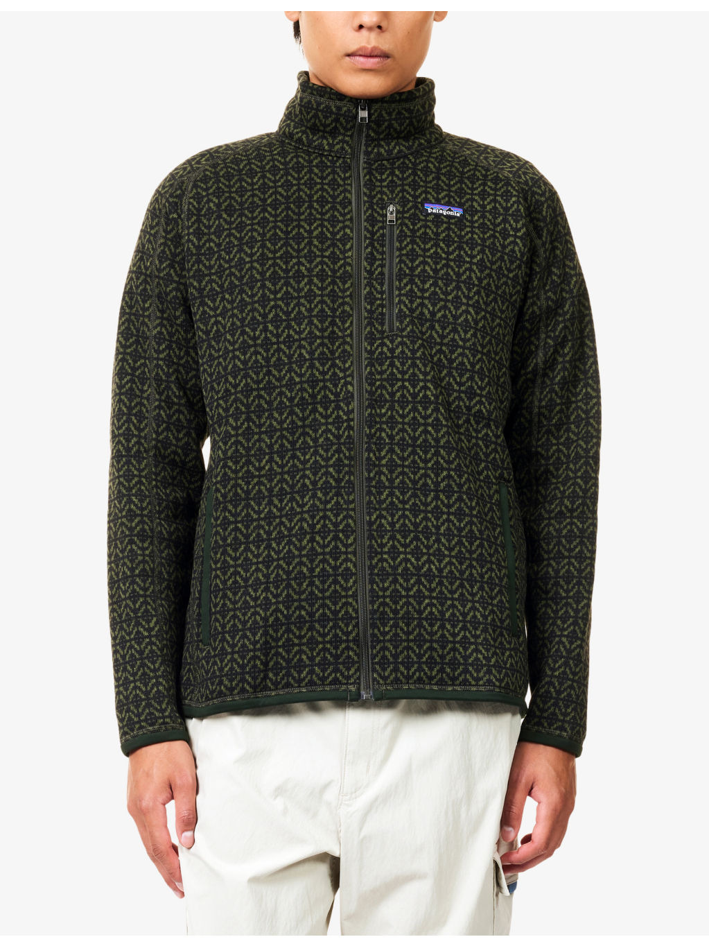 Better Sweater Logo-Patch Woven Jacket - 3
