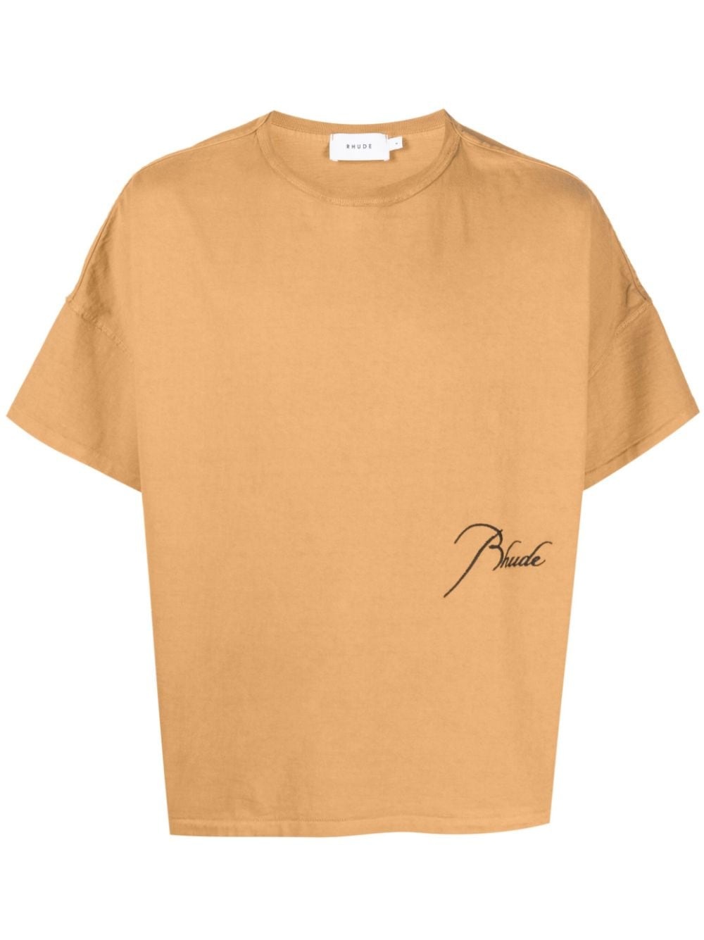 embroidered-logo cotton T-shirt - 1