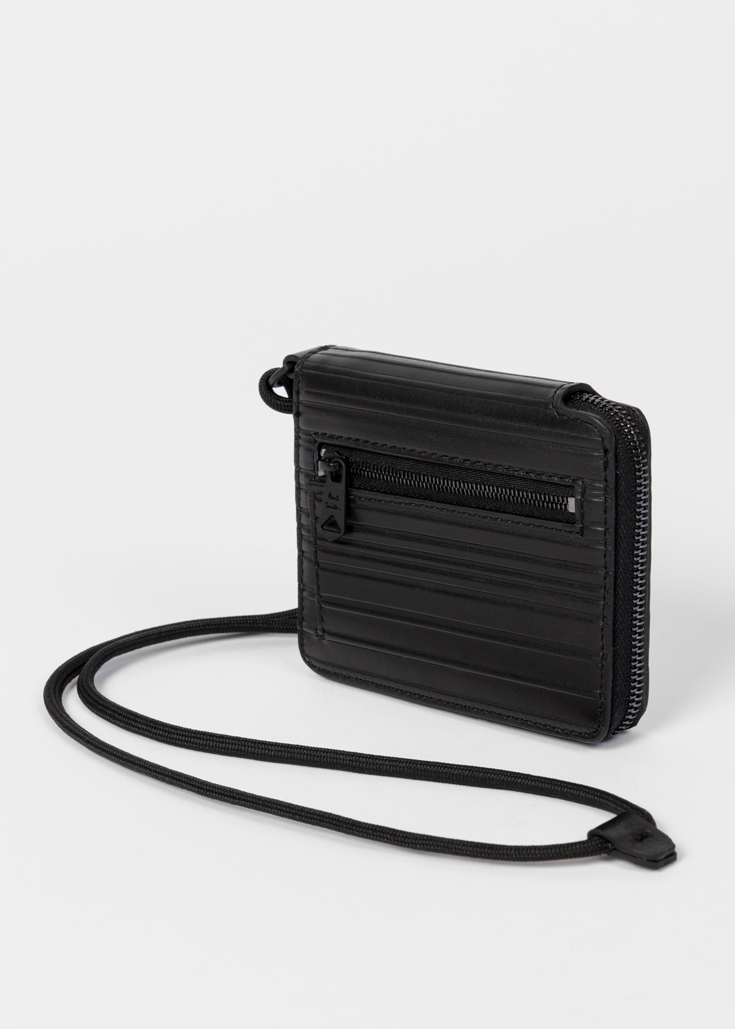 'Shadow Stripe' Leather Zip Wallet - 3
