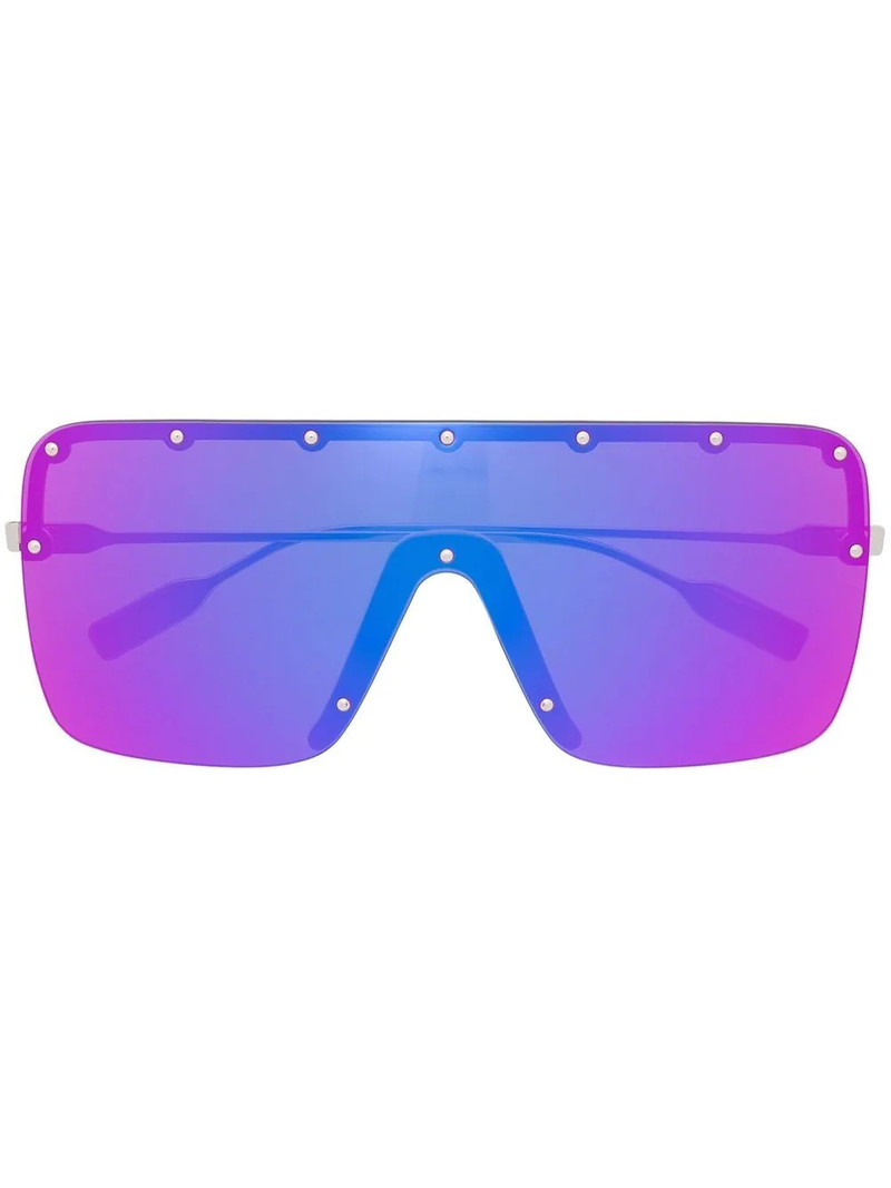 GUCCI oversized-frame studded sunglasses outlook