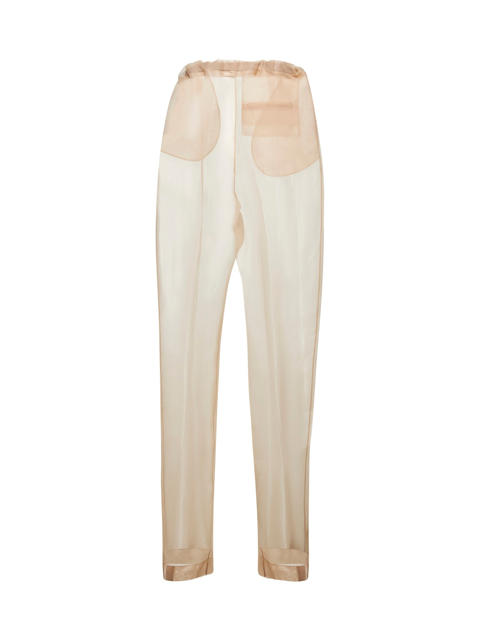 Beige organza Trenton pants - 2