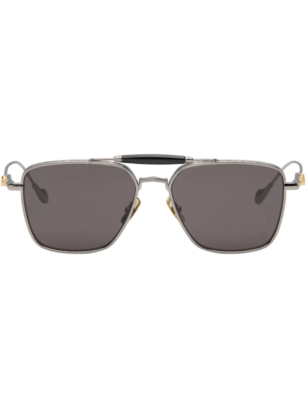 Gunmetal The Great Frog Edition Capri Rectangular Sunglasses - 1