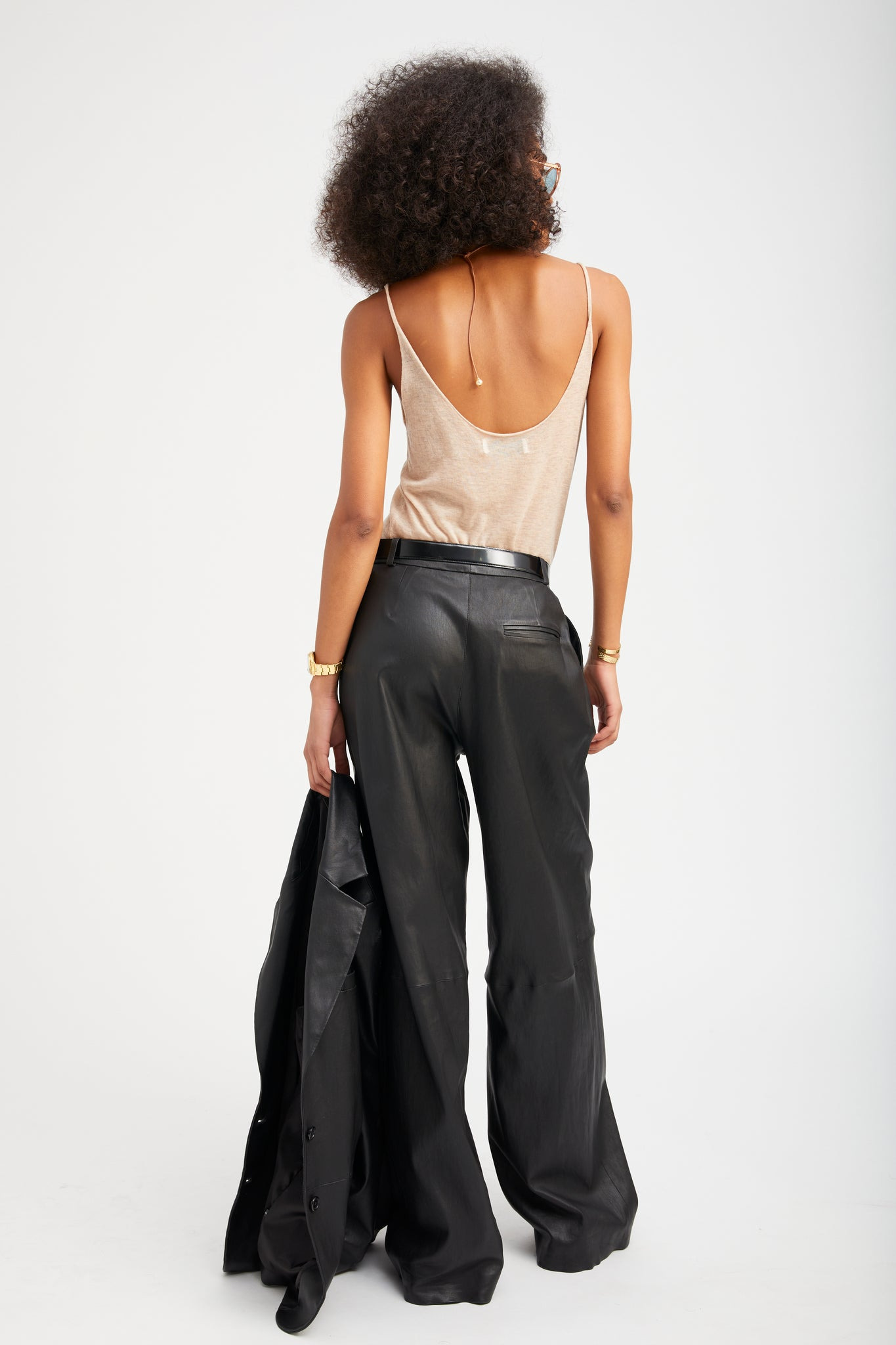 WHEAT TISSUE CASHMERE TANK - 5