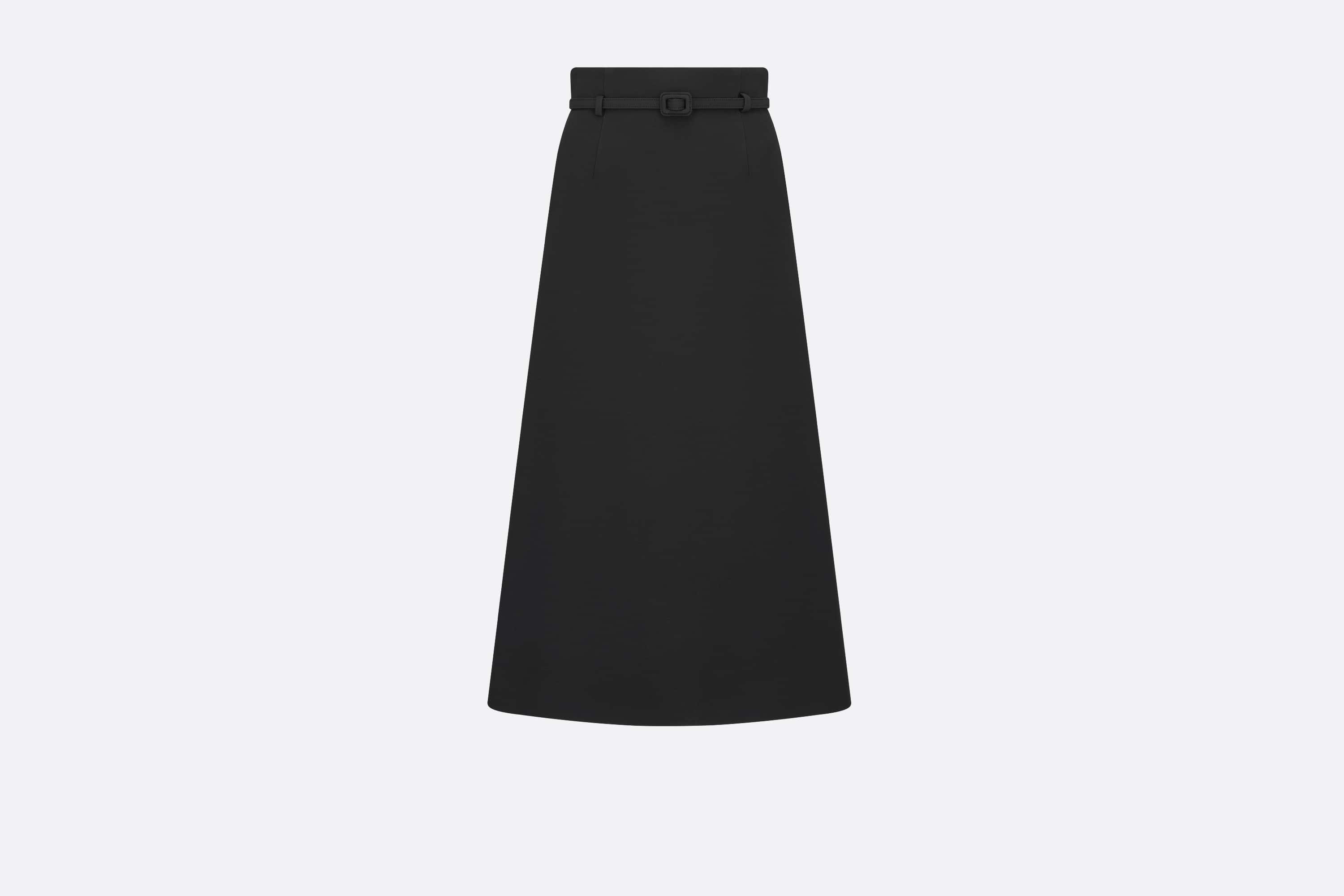 Mid-Length Skirt with Belt - 1