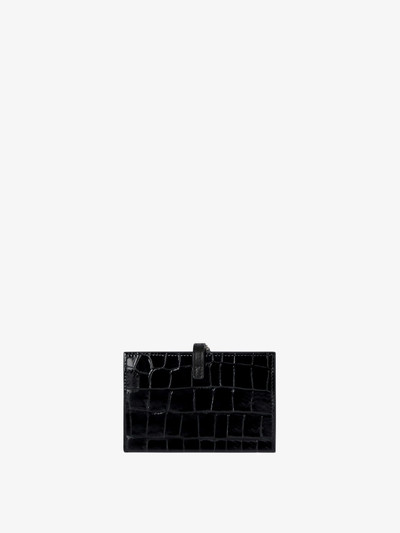 Givenchy VOYOU WALLET IN CROCODILE EFFECT LEATHER outlook