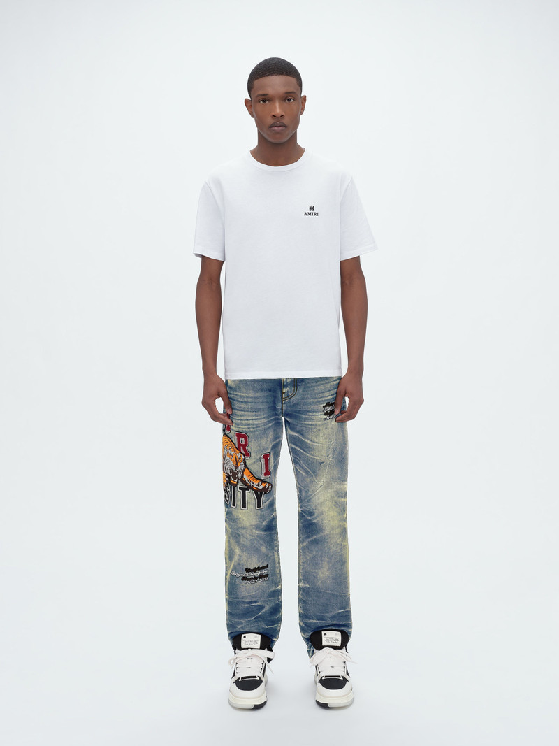 AMIRI VARSITY TIGER STRAIGHT JEAN outlook