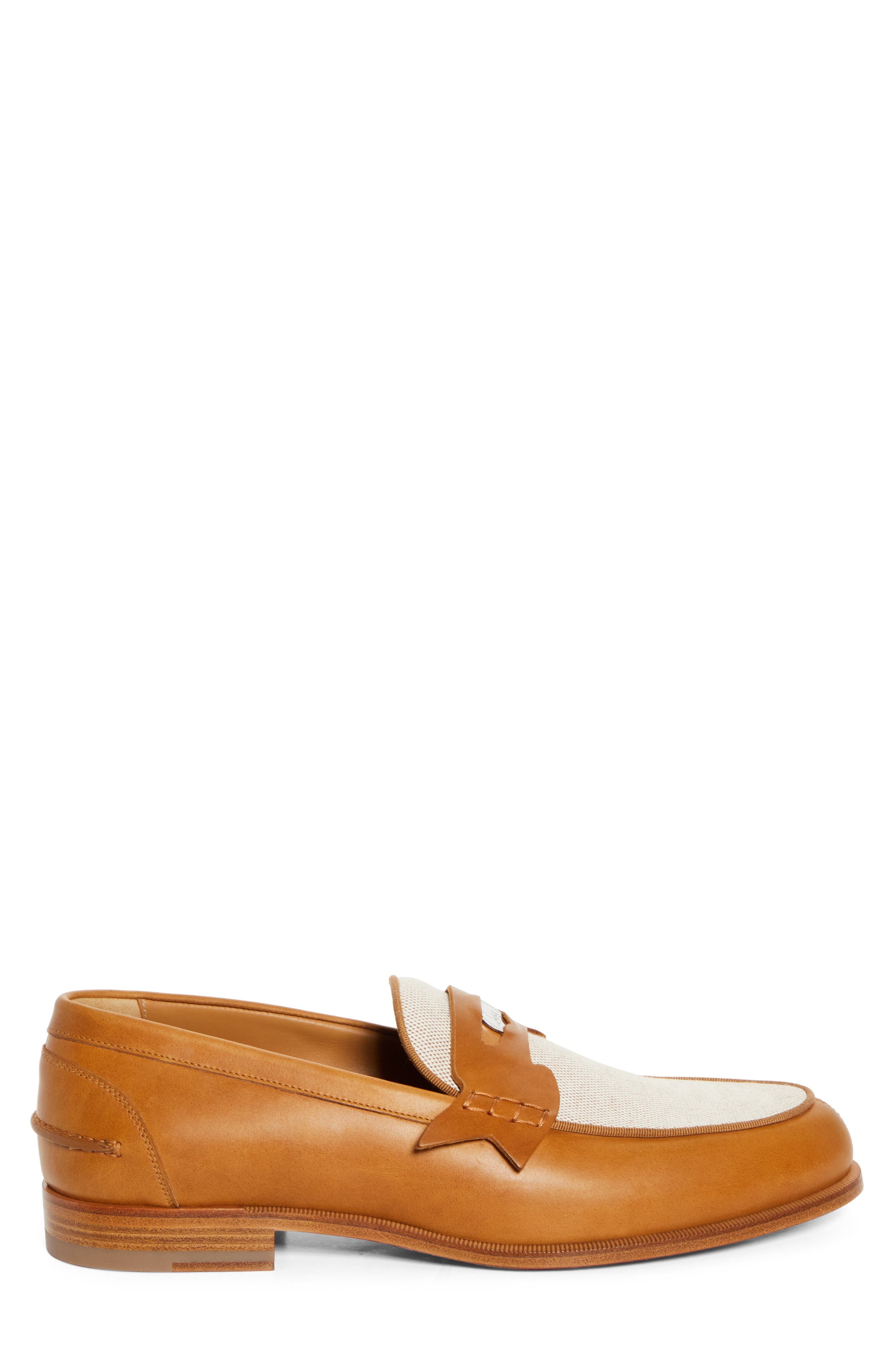 Christian Louboutin Penny Loafer in Terra/Brown at Nordstrom - 3