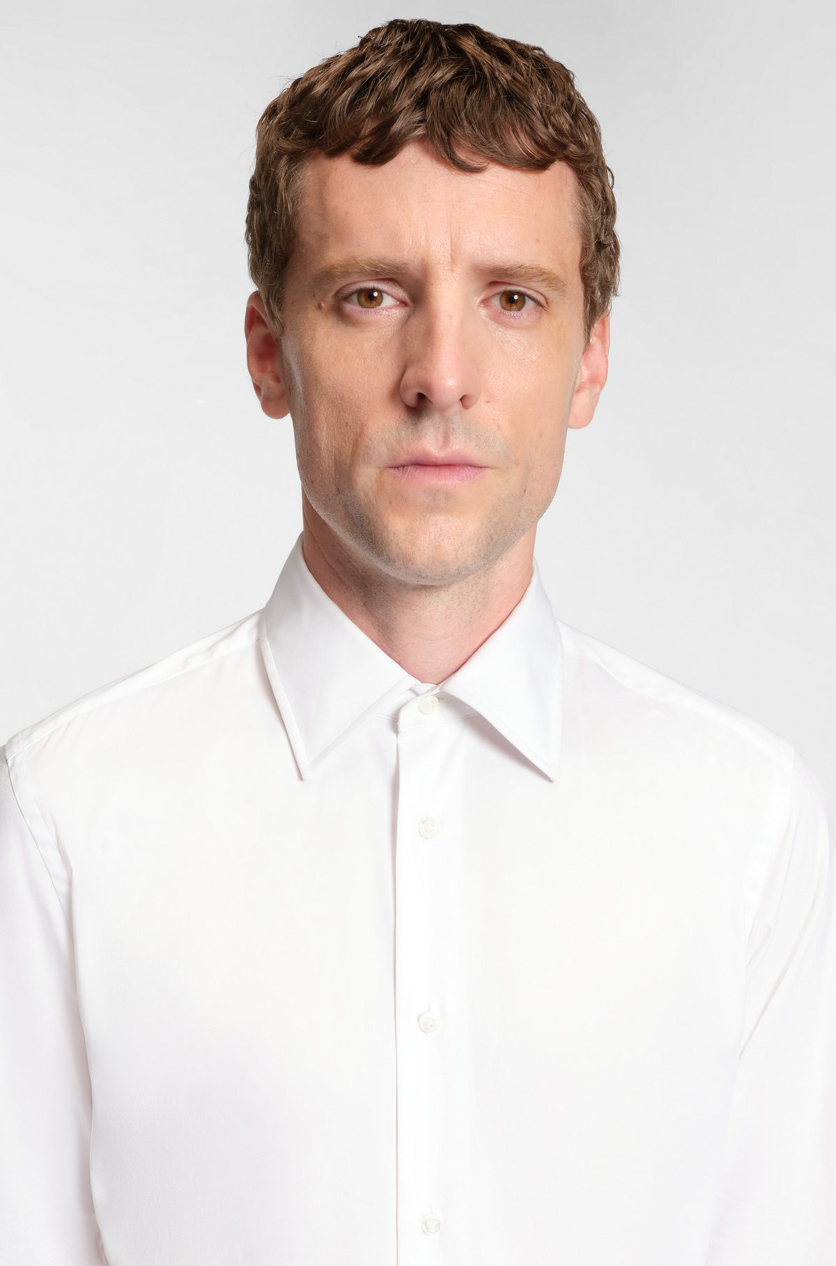 SLIM-FIT SHIRT IN AN ITALIAN COTTON - 3