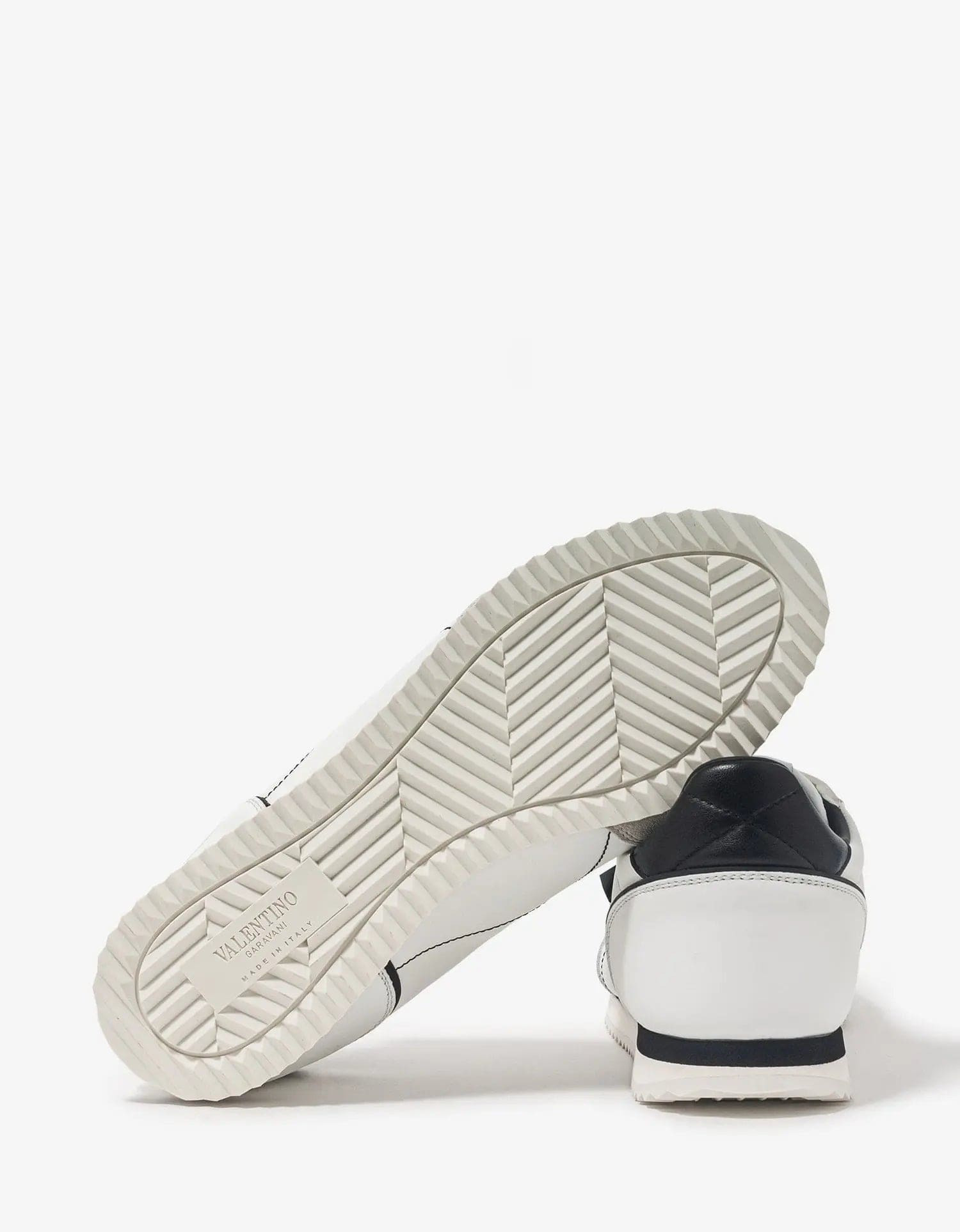 Valentino White Stud Around Trainers - 3
