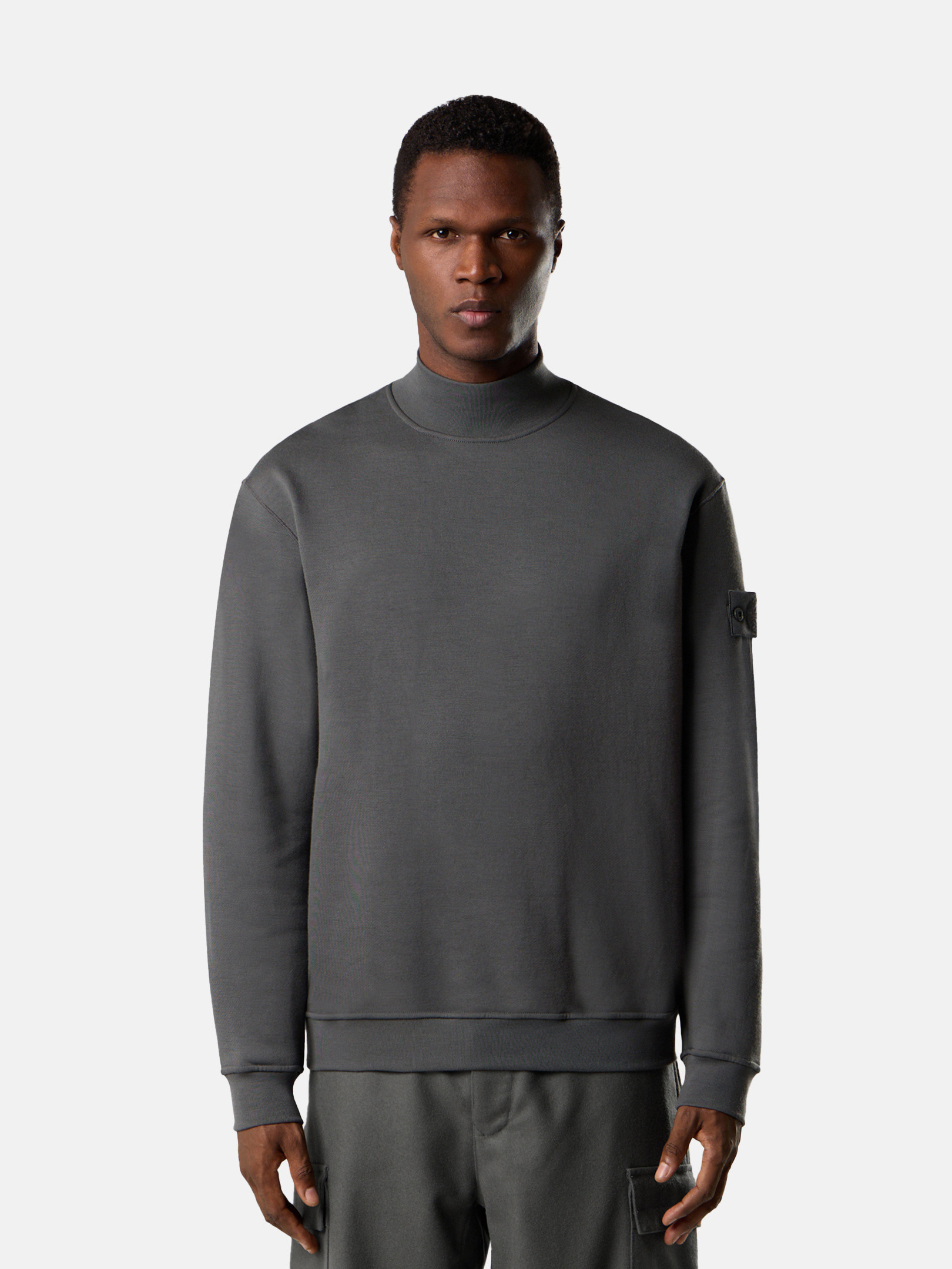 6100047 COTTON WOOL FLEECE_STONE ISLAND GHOST - 2