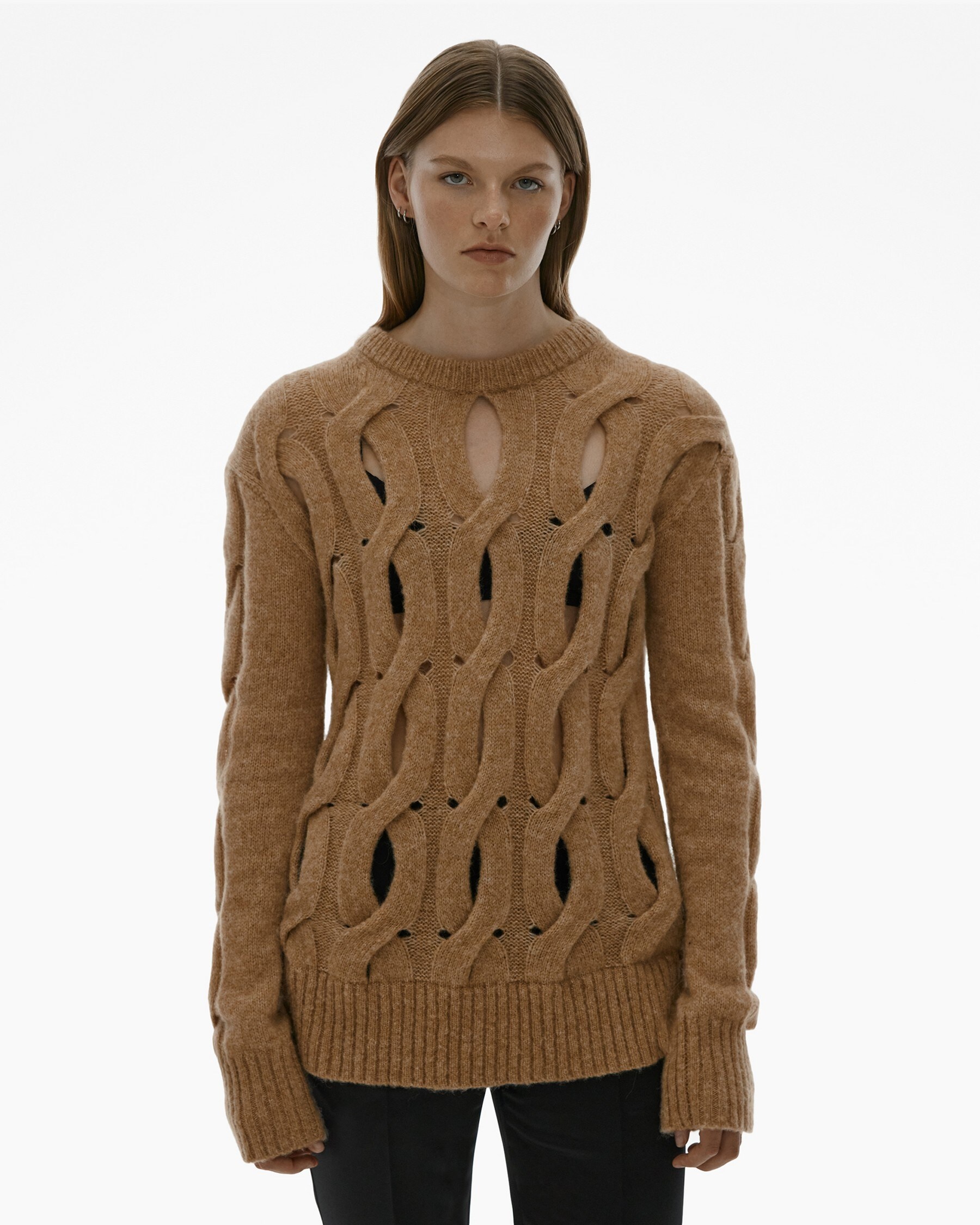 CABLE KNIT SWEATER - 3