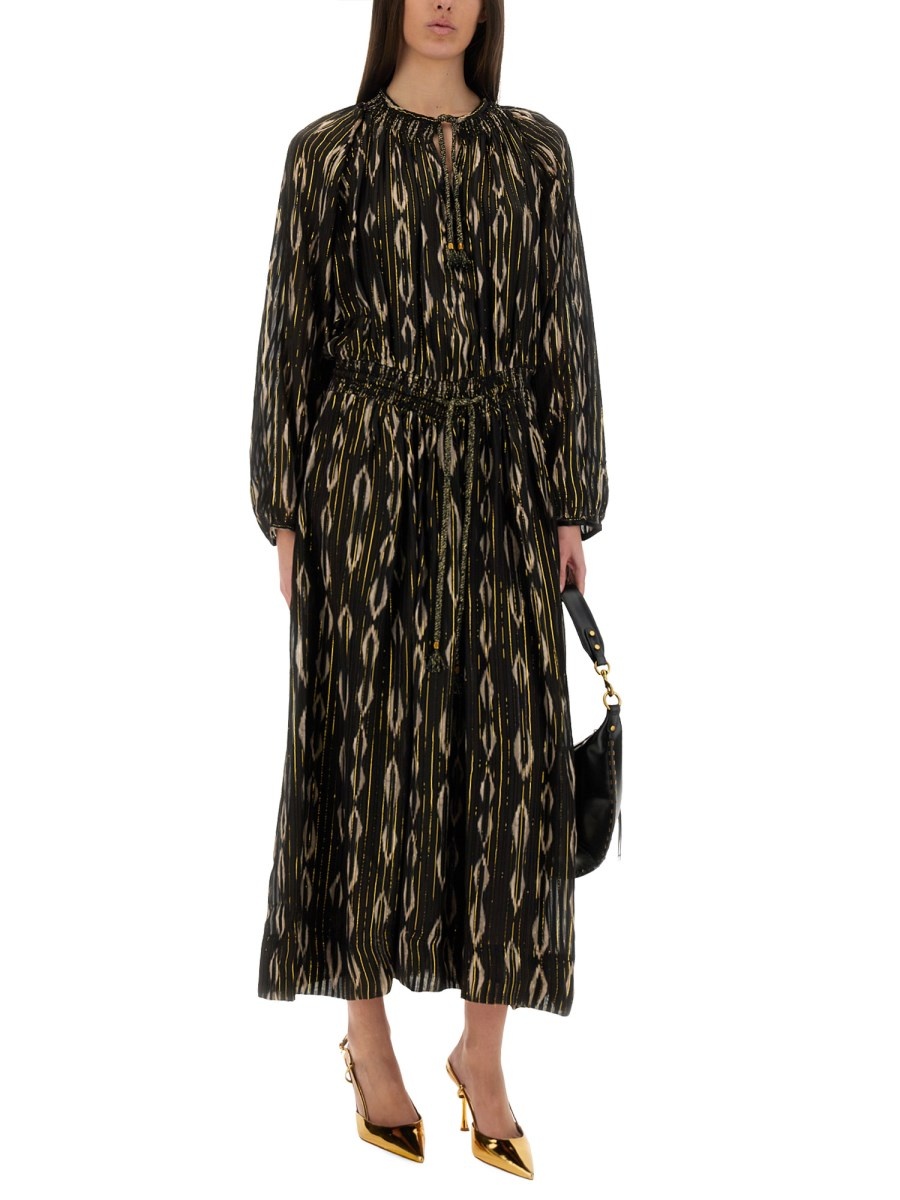 "SANA" SILK LONG DRESS - 2