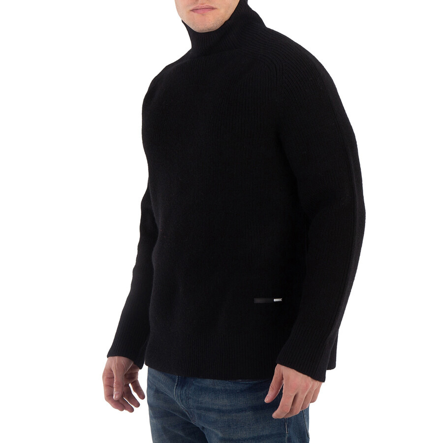 OAMC Men's Black High-Neck Wool Jumper - 1