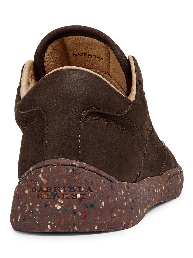 Women's Ohio Low-Top Leather Sneakers - Dark Chocolate 3