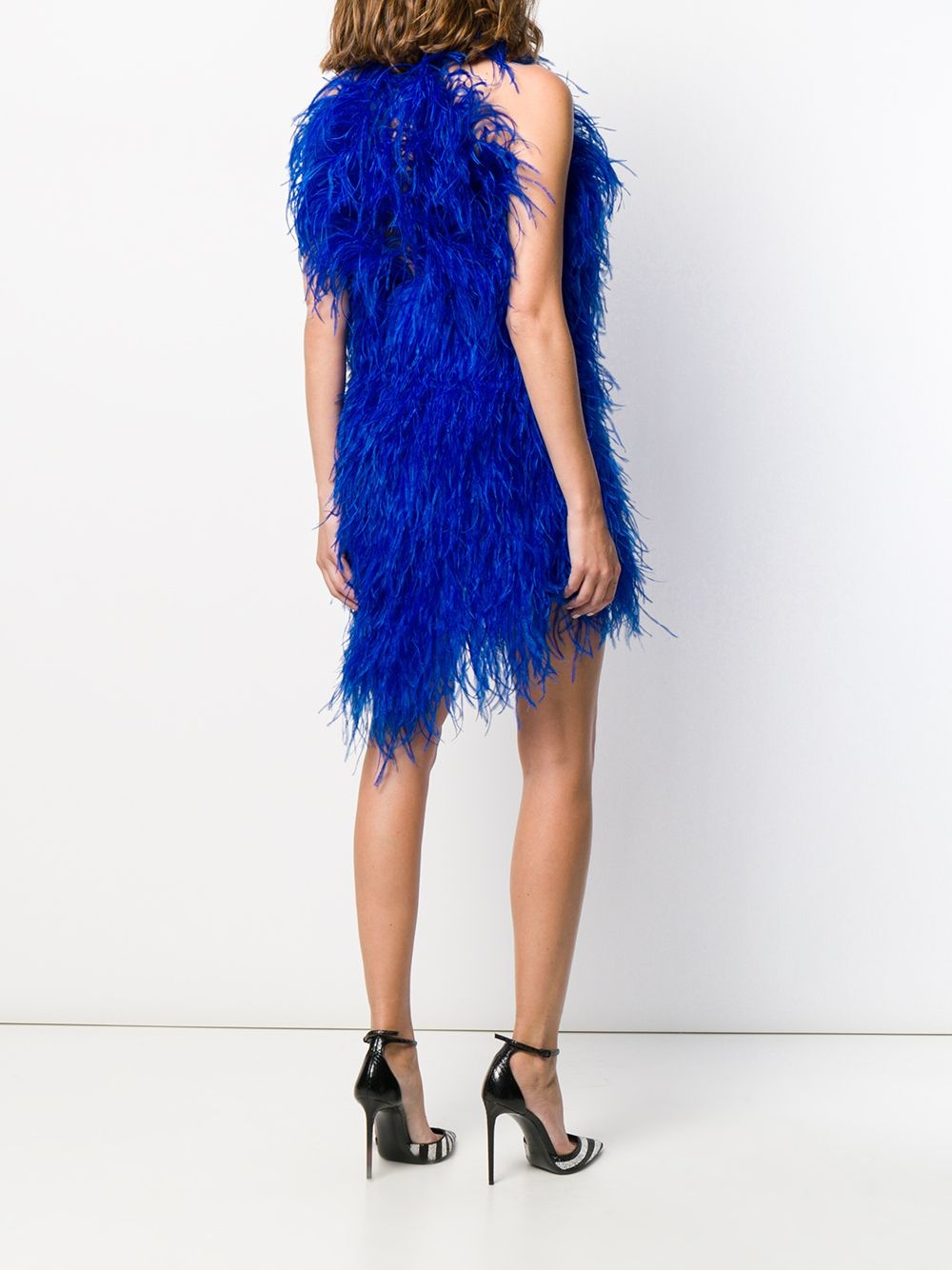 feather mini dress - 4