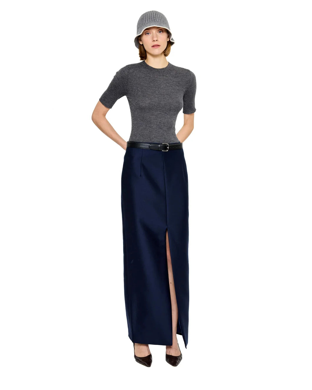 BELSIZE RIBBED ORGANIC CASHMERE SWEATER - 5