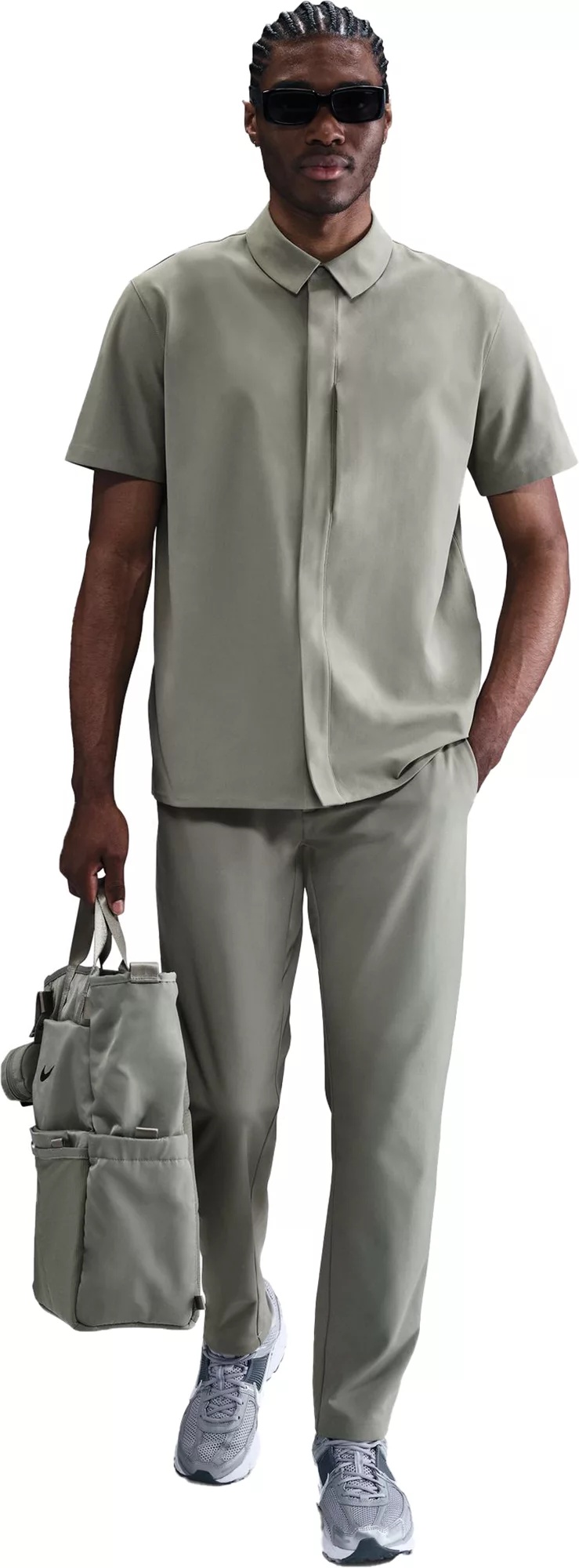 Nike Mens 24.7 PerfectStretch Dri-FIT Button-Down Shirt - 1