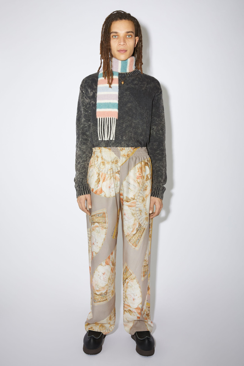 Acne Studios Fan print trousers - Brown outlook