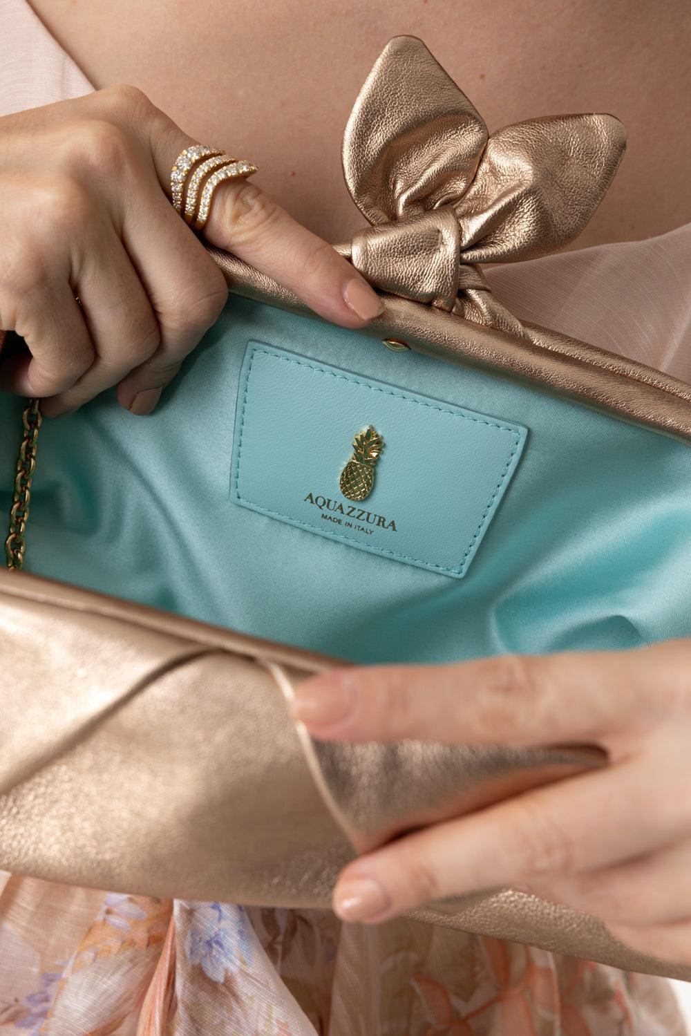 Bow Tie Clutch - Light Copper/Gold - 3