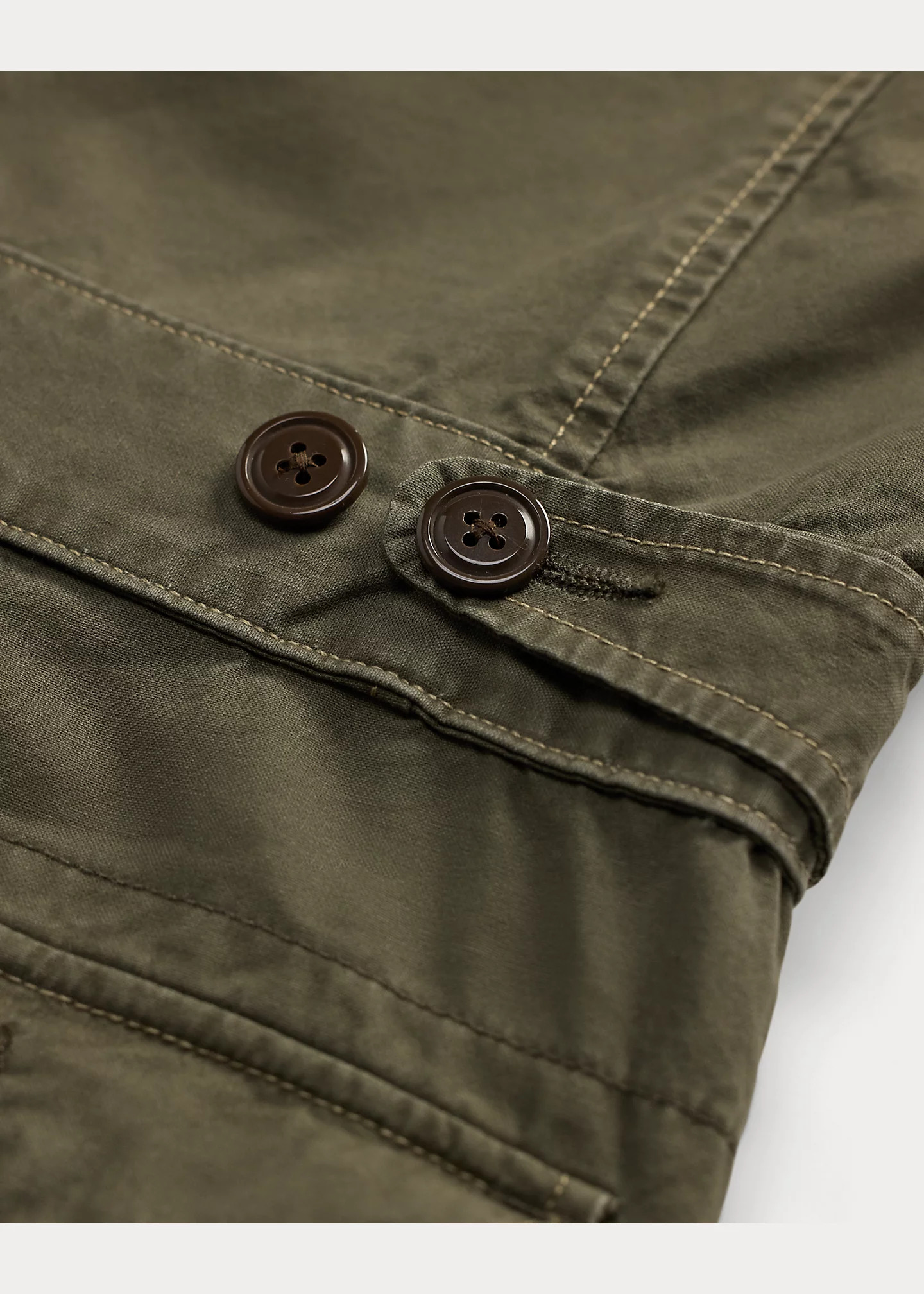 Fleece-Collar Canvas Coverall - 5