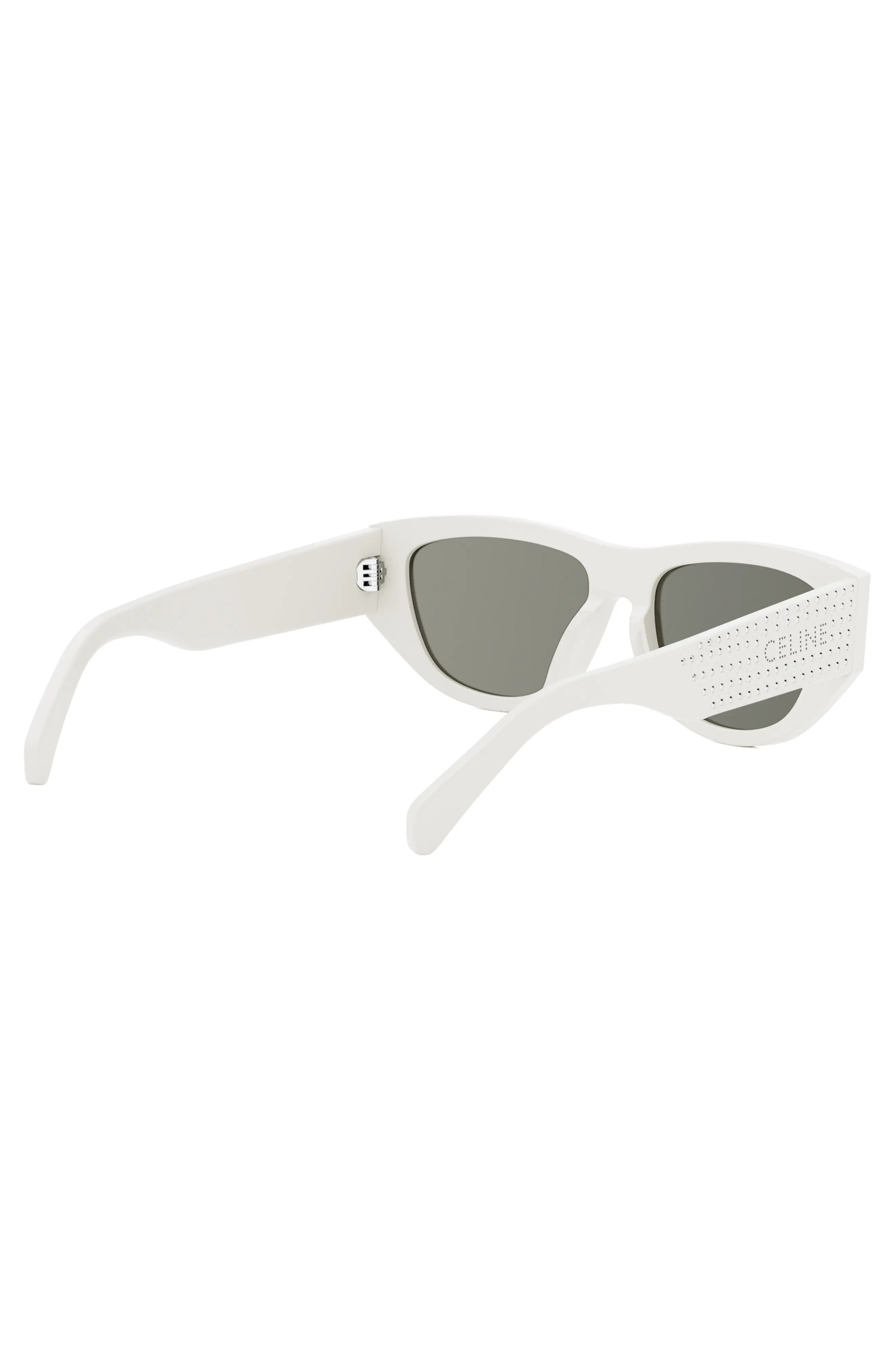 Animation 55mm Gradient Cat Eye Sunglasses in Ivory /Smoke - 6