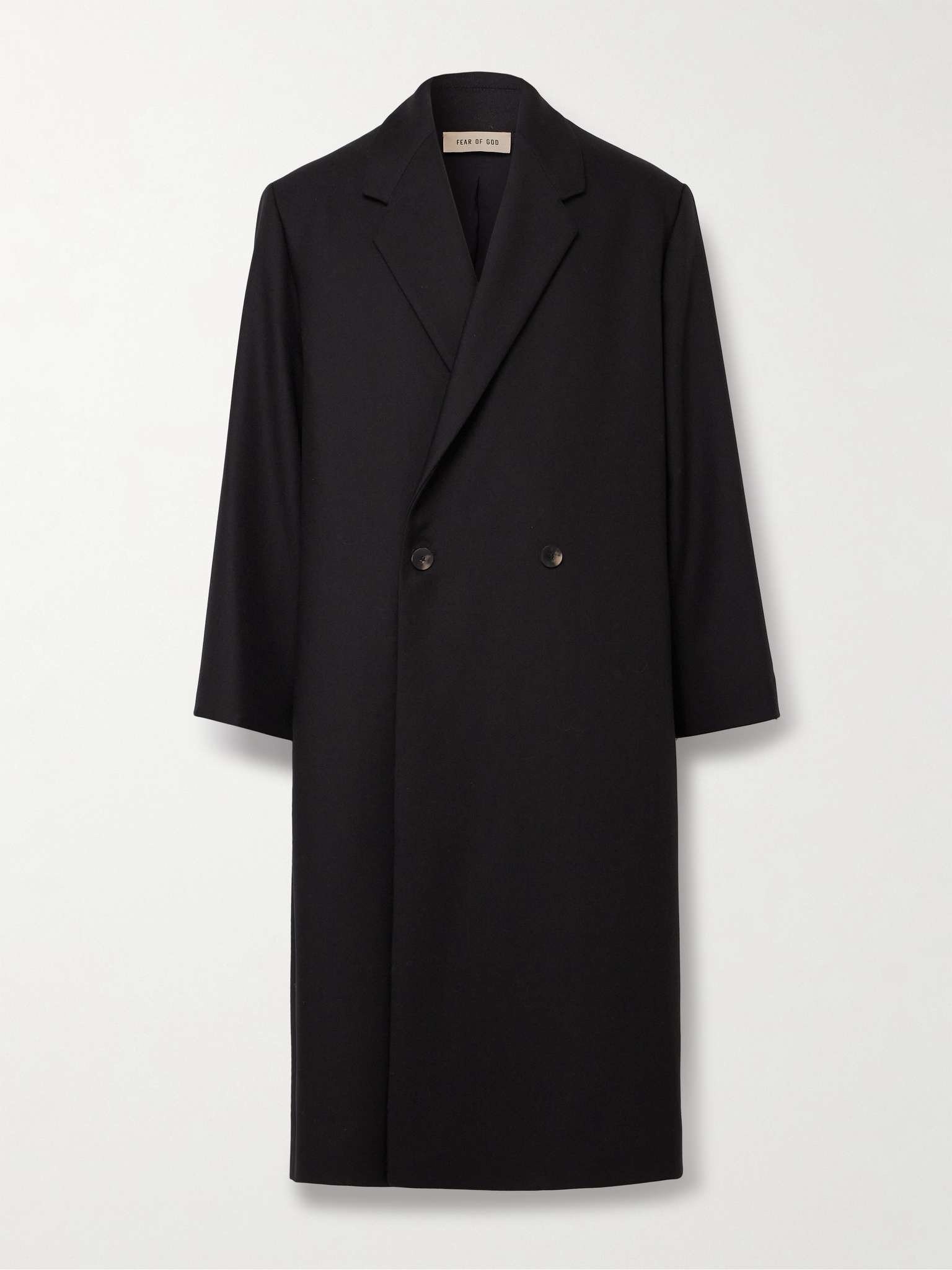 Double-Breasted Wool Overcoat - 1