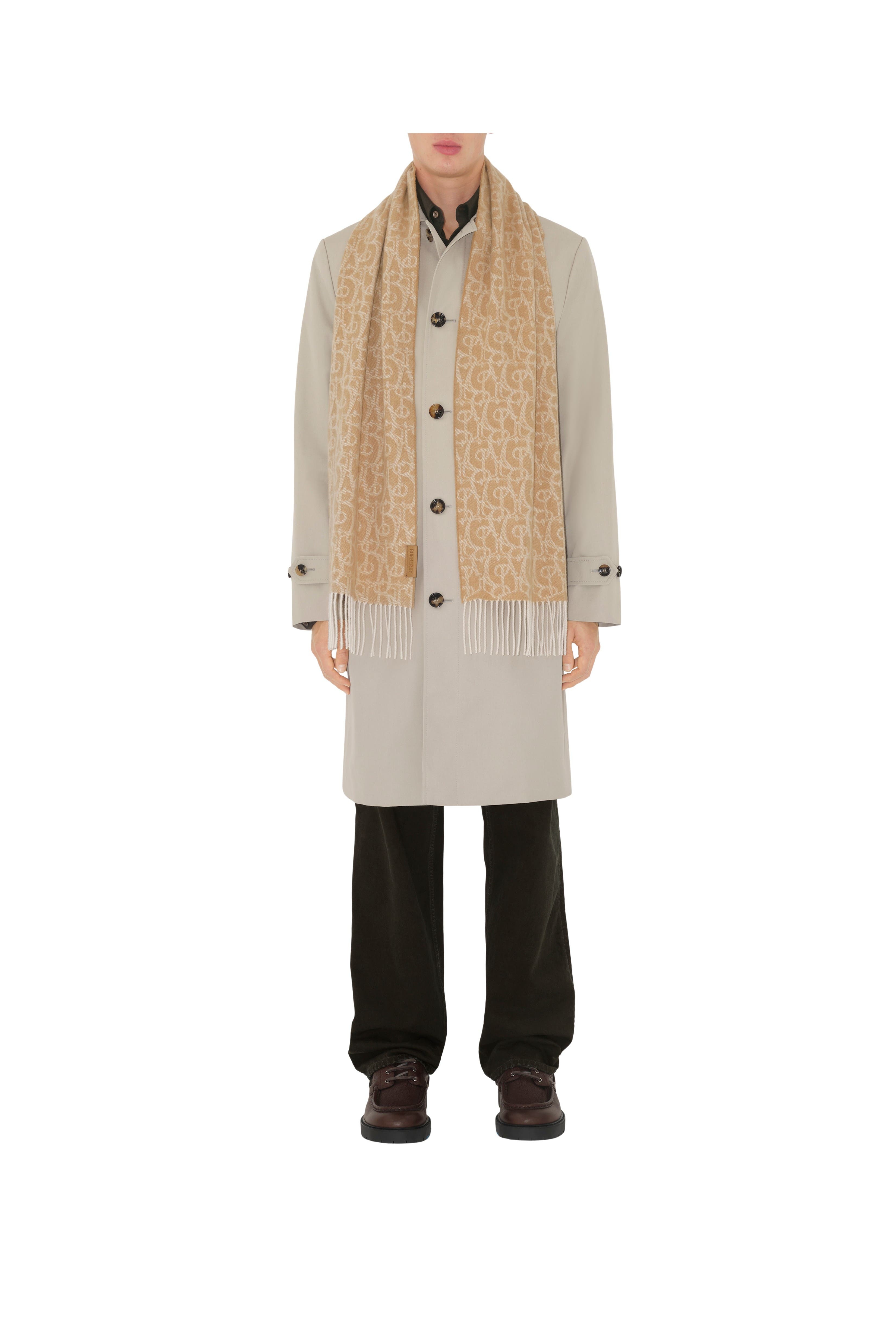 burberry B Charm Cashmere Scarf in Camel at Nordstrom - 3