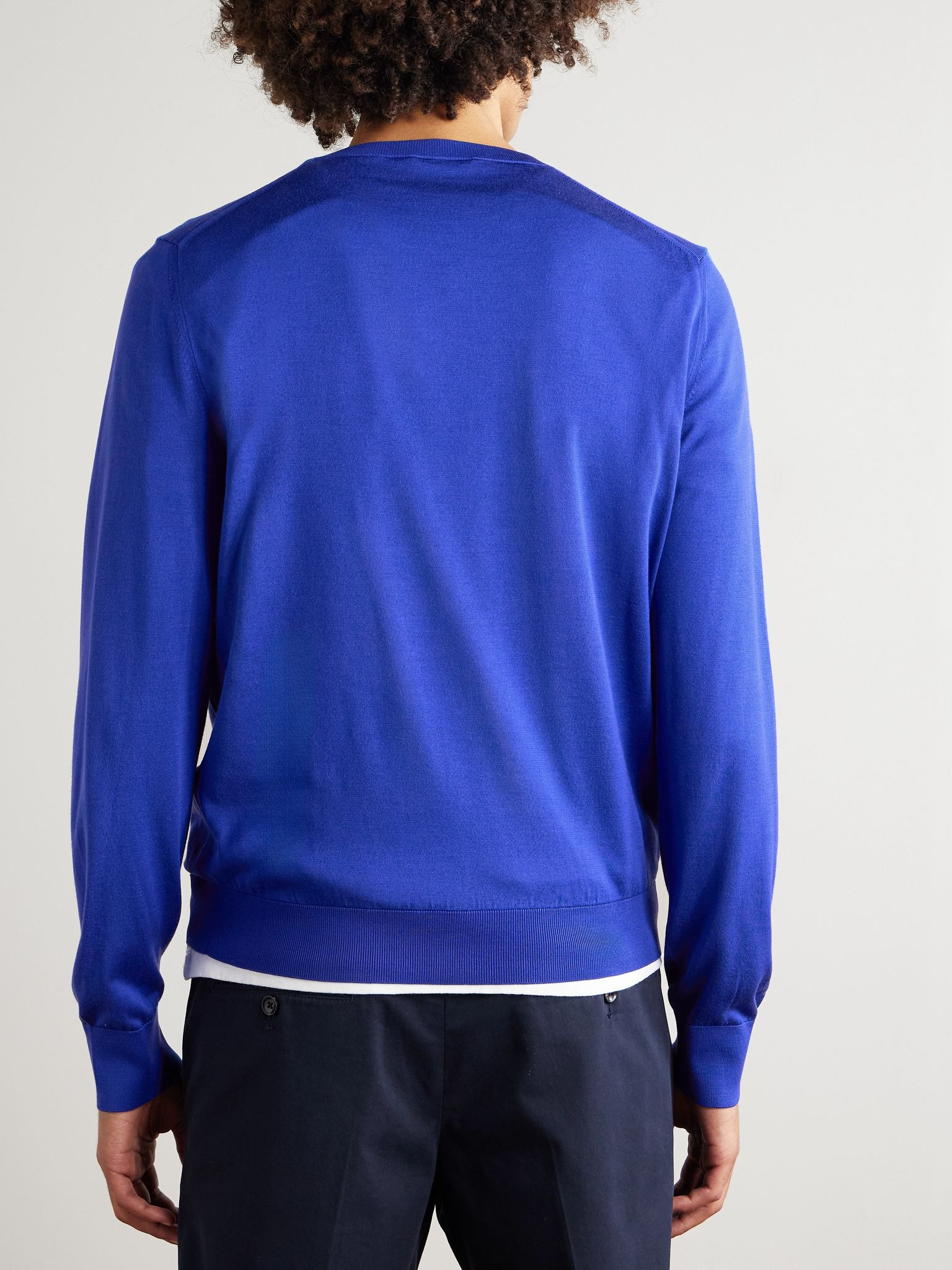 Silk Sweater Blue - 4