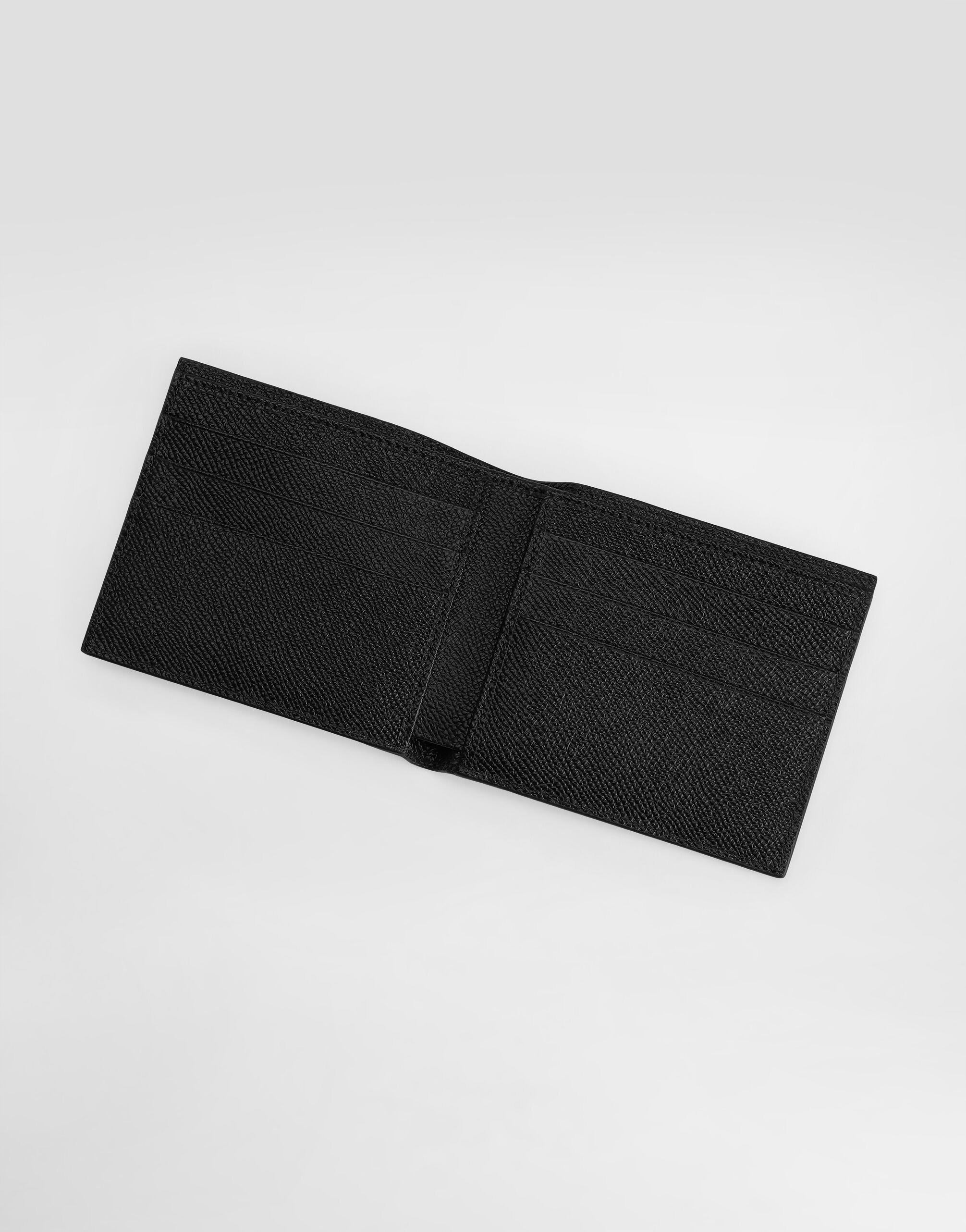 Calfskin bifold wallet with logo tag - 4