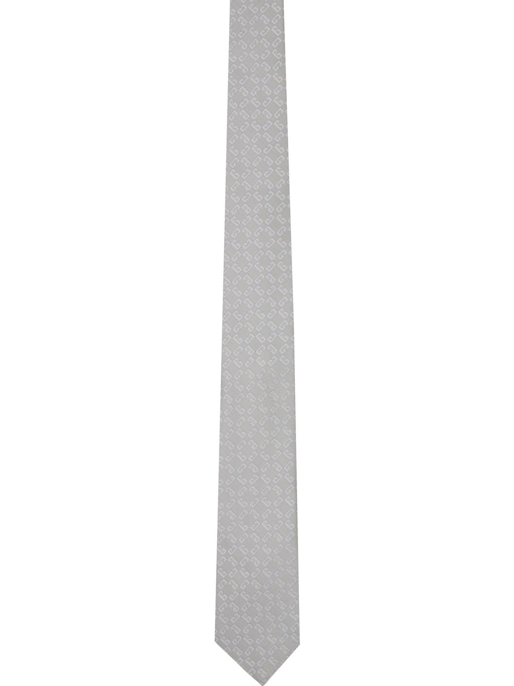 Gray Monogram 1972 Tie - 1