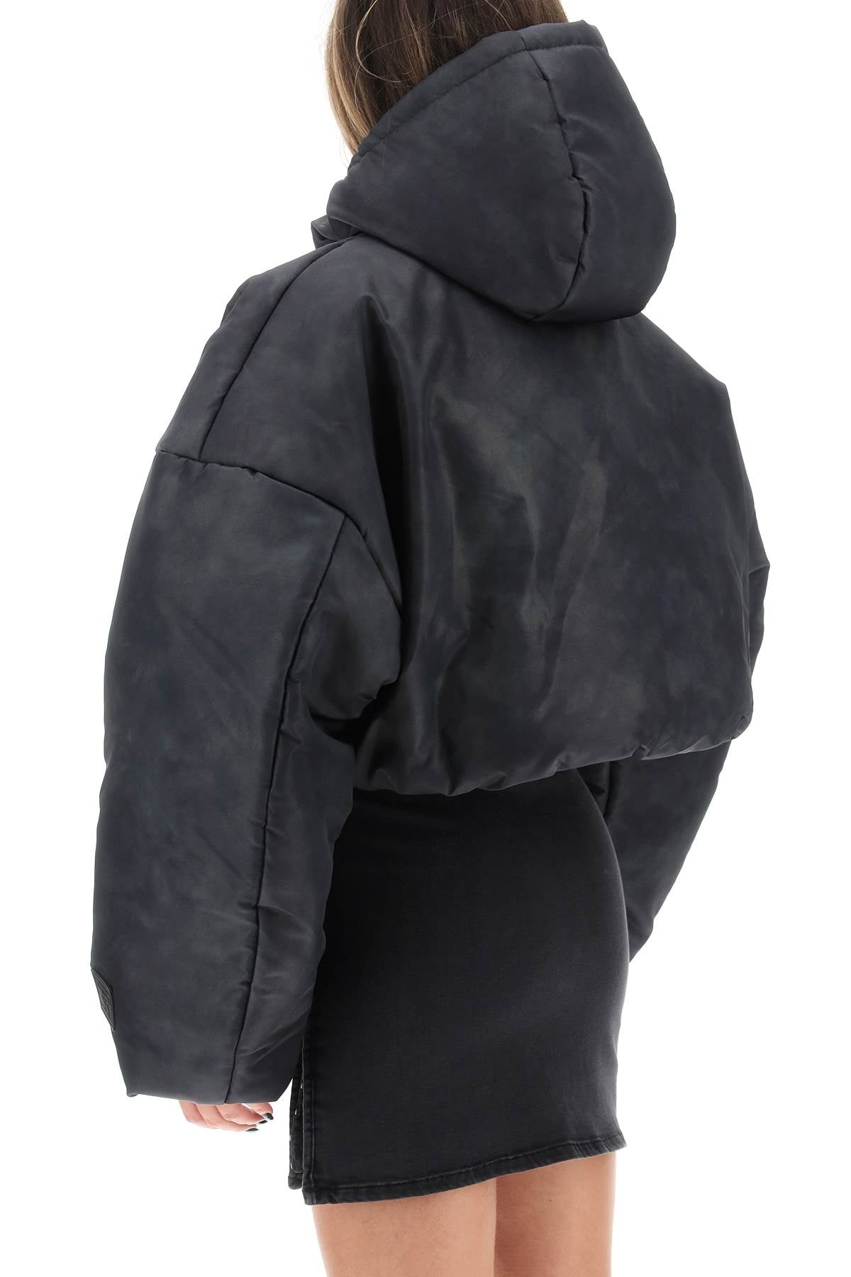Other Designers Y PROJECT - Y Project Double Collar Cropped Puffer ...