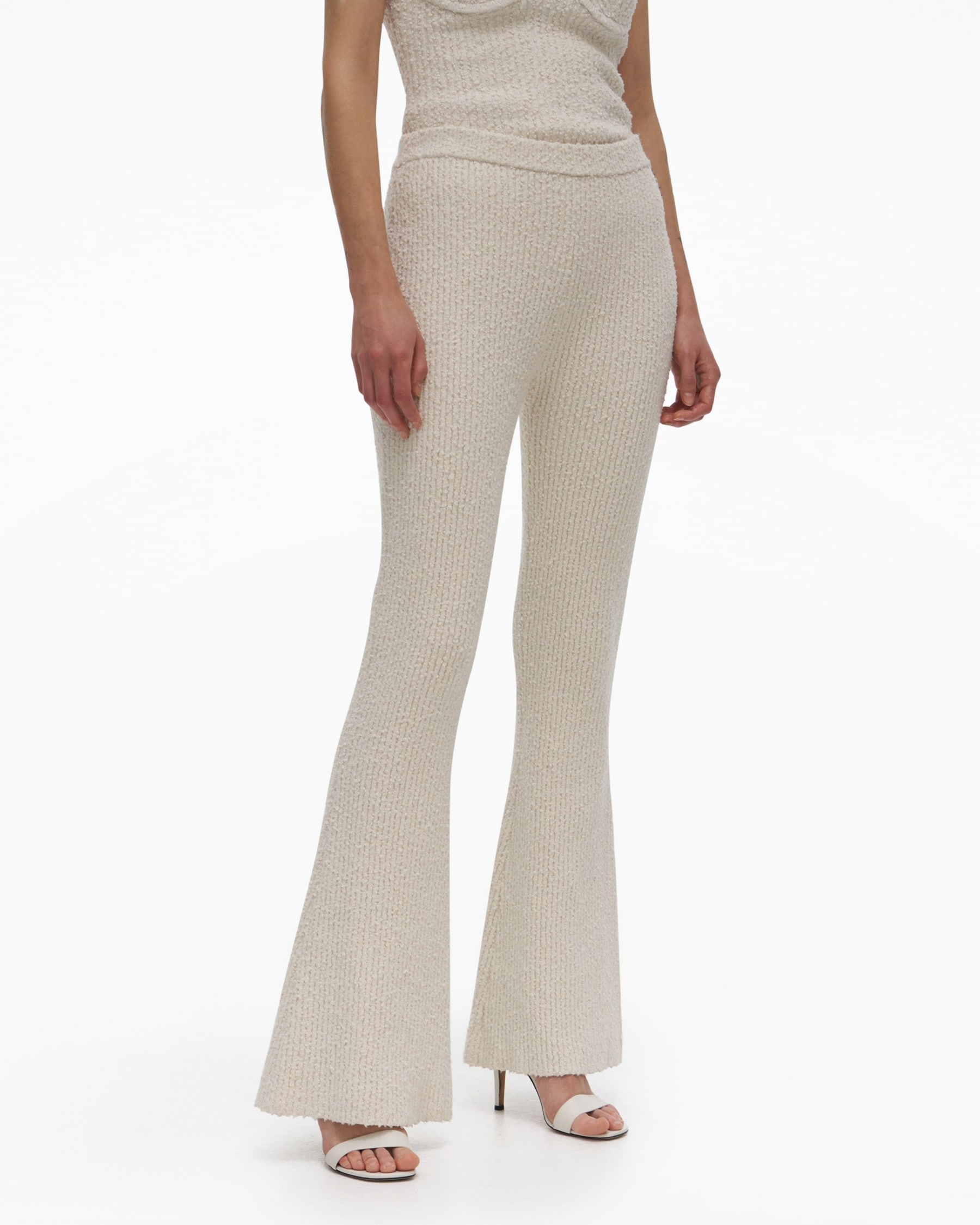 RIBBED FLARE PANT - 5