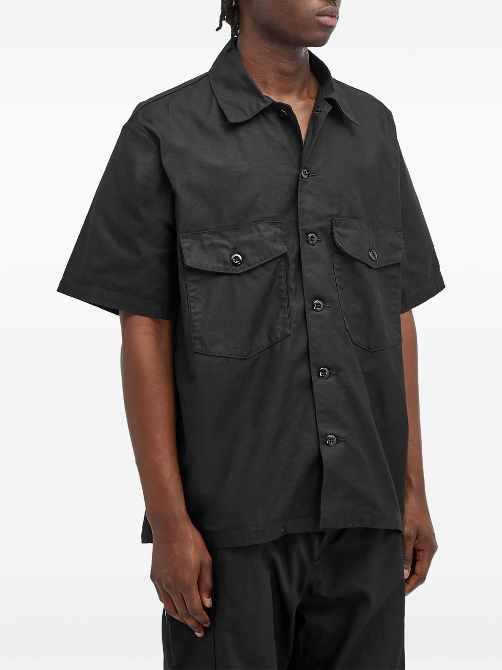 Fatigue short-sleeve flap-pockets shirt - 3