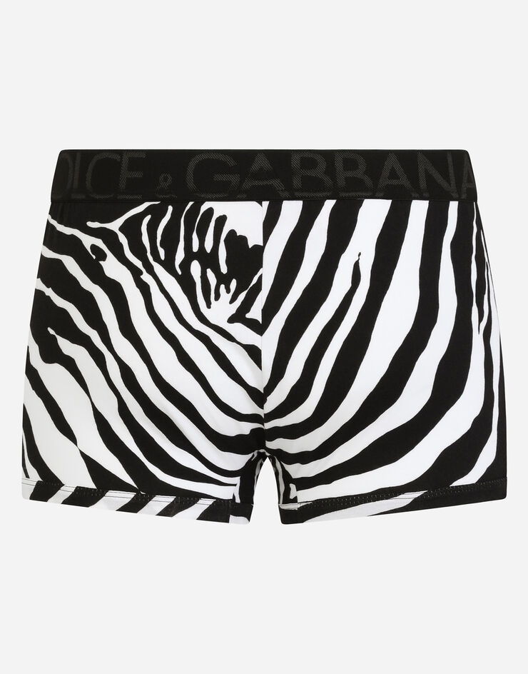 Zebra-print stretch cotton boxers - 3