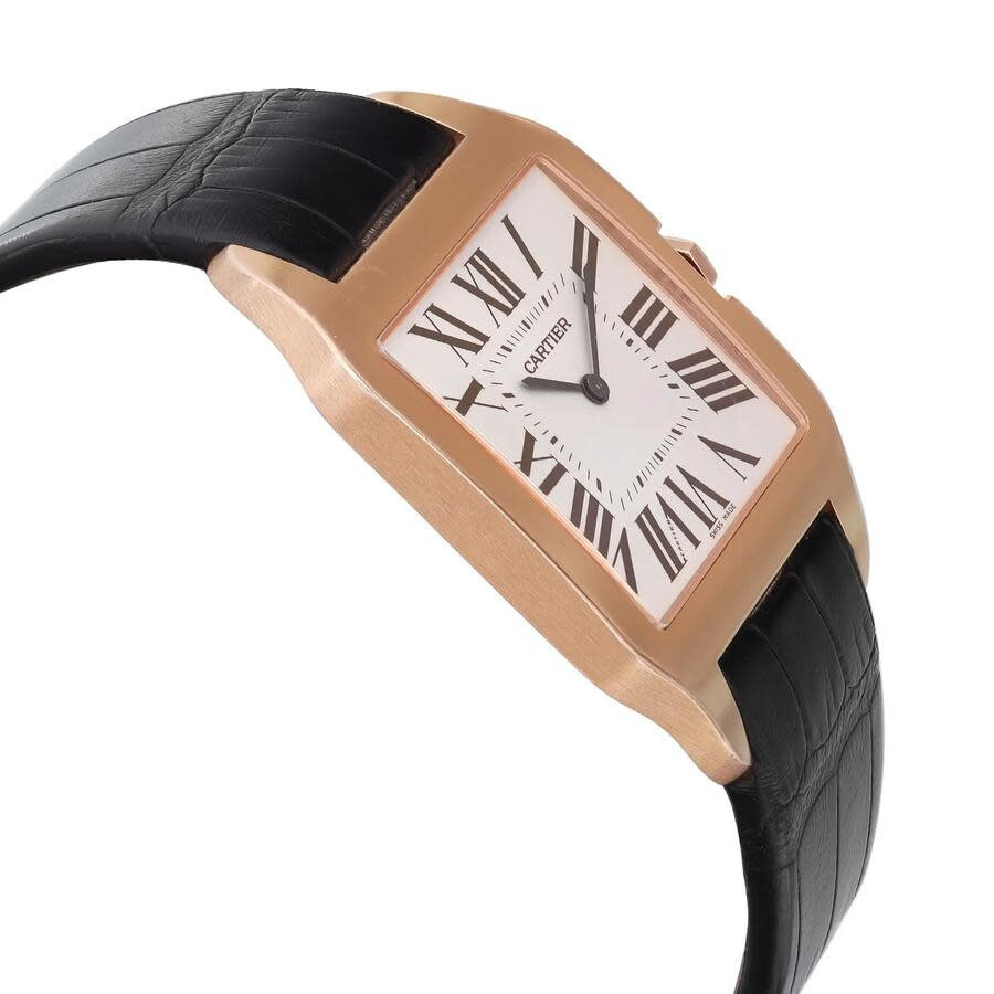 Pre-owned Cartier Cartier Santos Hand Wind Grey Dial Men's Watch 2650 - 4
