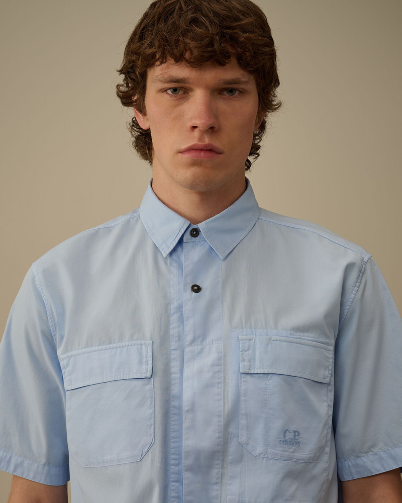 Cotton Rip Stop Boxy Short Sleeve Shirt 5