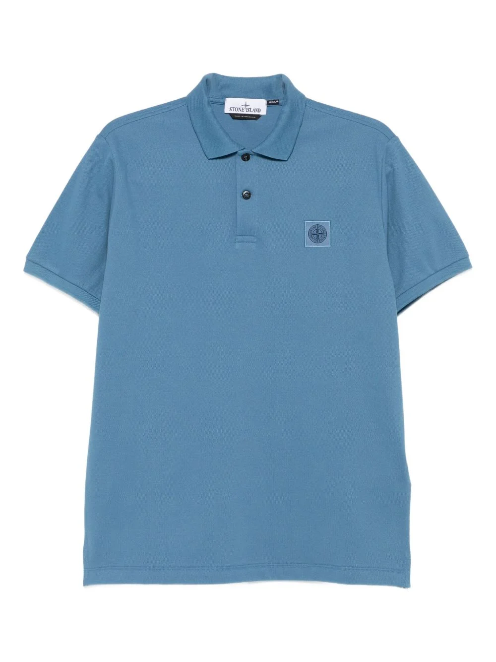 Compass-motif polo shirt - 1
