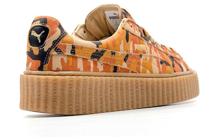 (WMNS) PUMA Fenty x Suede Creepers 'Orange Camo' 362341-01 - 3